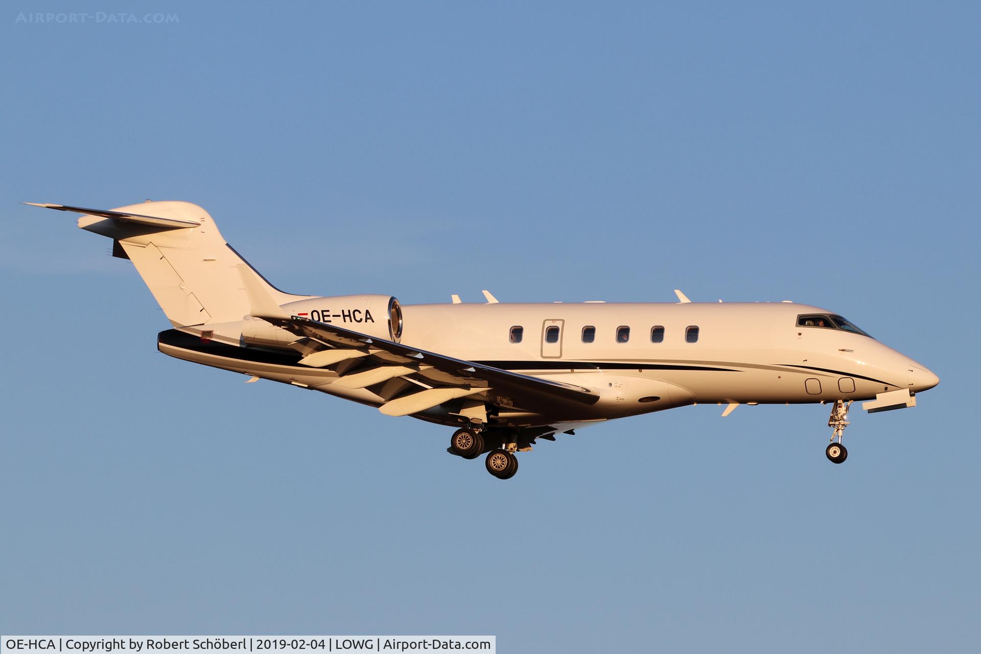 OE-HCA, 2009 Bombardier Challenger 300 (BD-100-1A10) C/N 20274, OE-HCA @ LOWG 2019