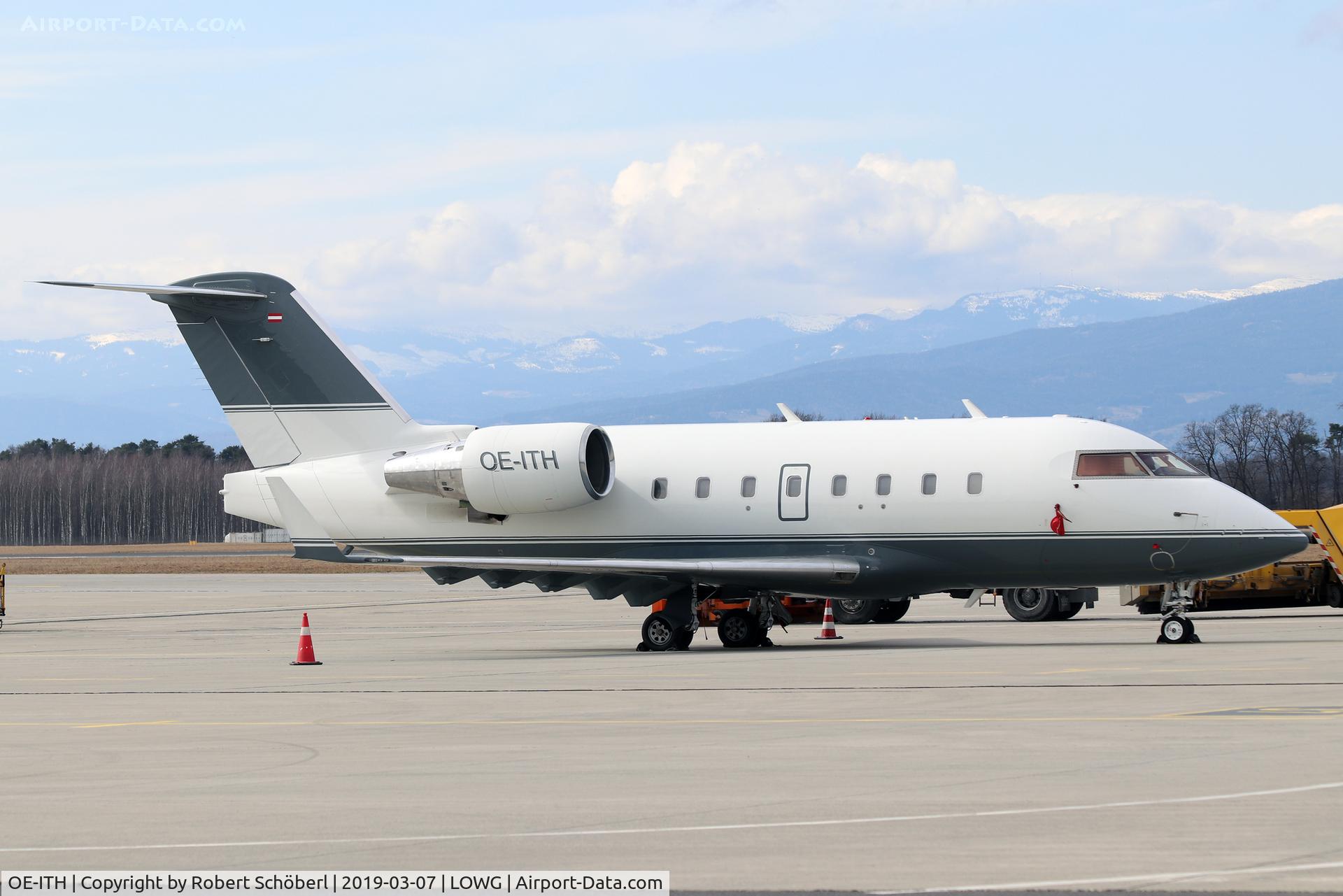 OE-ITH, 2005 Bombardier Challenger 604 (CL-600-2B16) C/N 5636, OE-ITH @ LOWG 2019