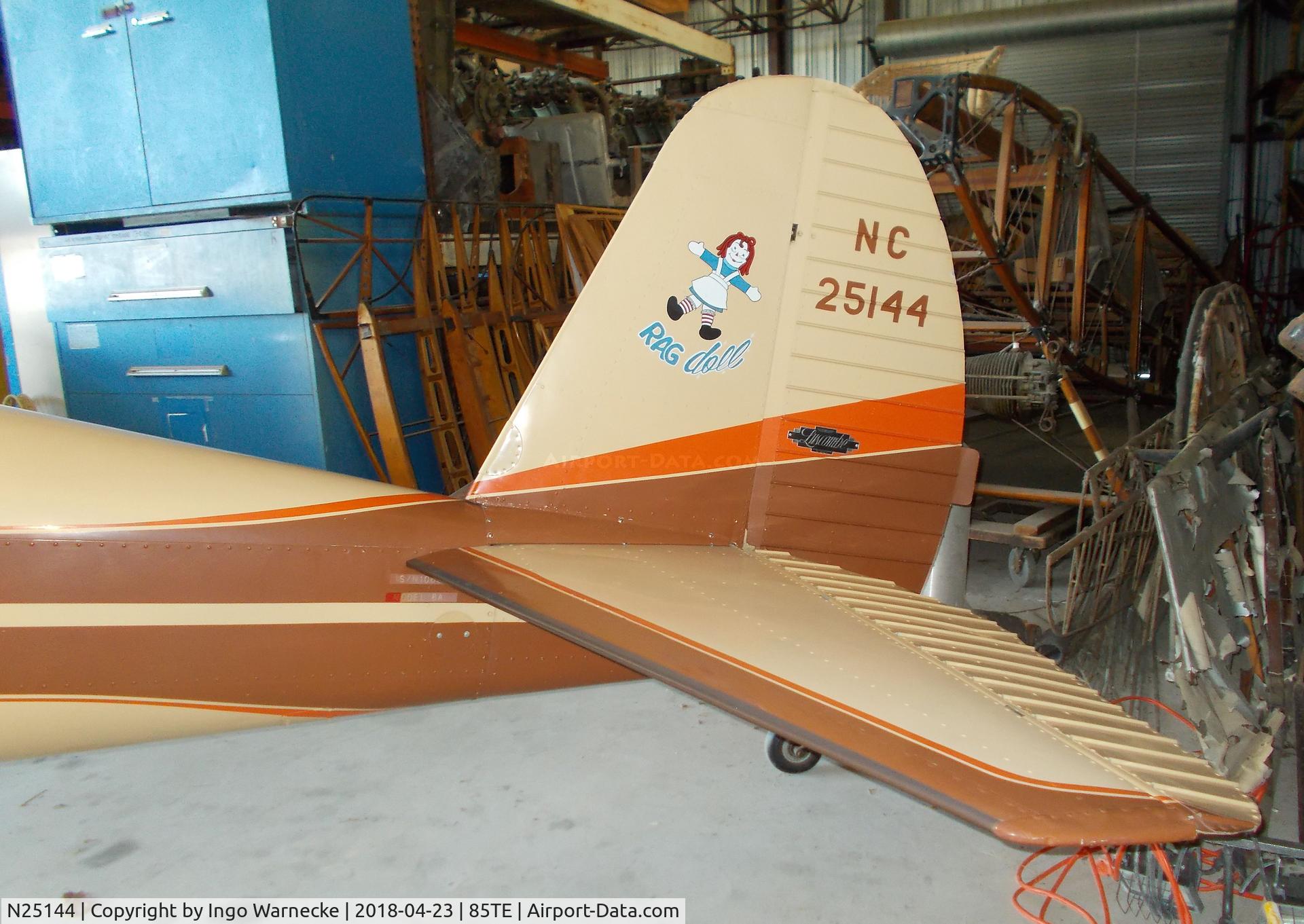 N25144, 1939 Luscombe 8A C/N 1068, Luscombe 8A at the Pioneer Flight Museum, Kingsbury TX