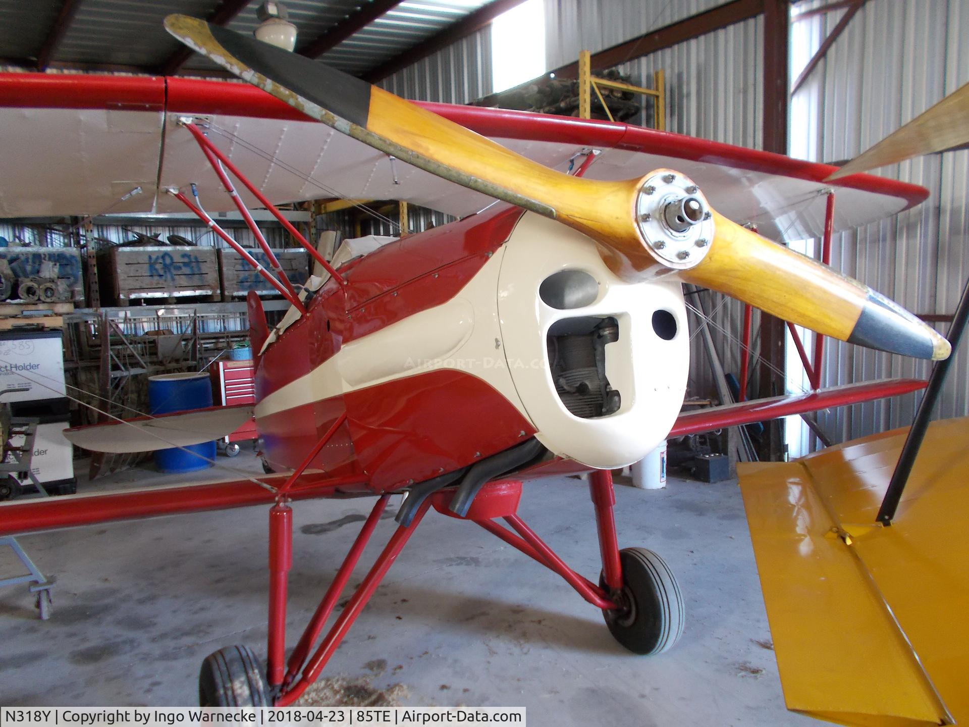 N318Y, 1976 Great Lakes 2T-1A Sport Trainer C/N 6829-D-367, Great Lakes 2T-1A at the Pioneer Flight Museum, Kingsbury TX