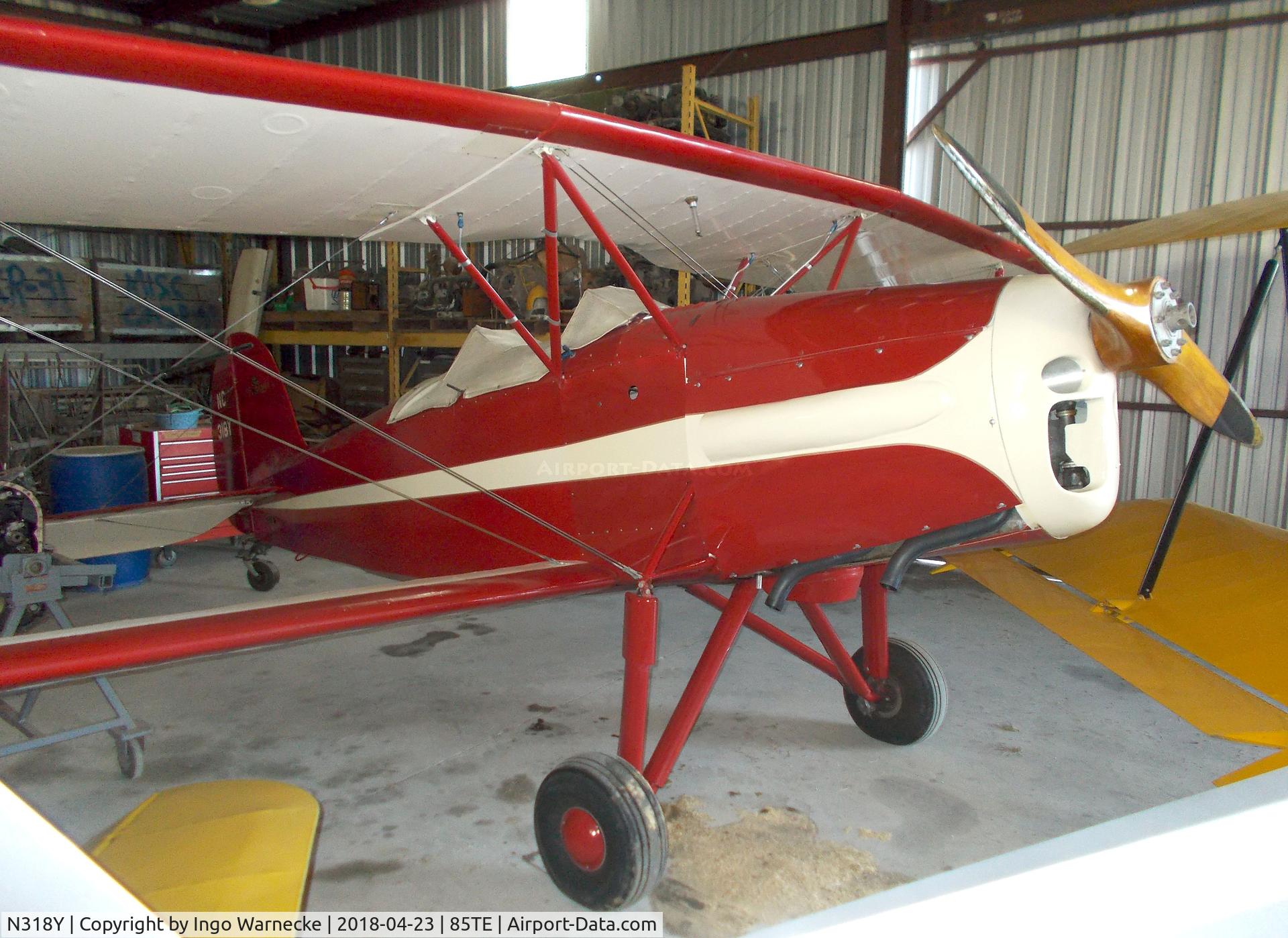 N318Y, 1976 Great Lakes 2T-1A Sport Trainer C/N 6829-D-367, Great Lakes 2T-1A at the Pioneer Flight Museum, Kingsbury TX