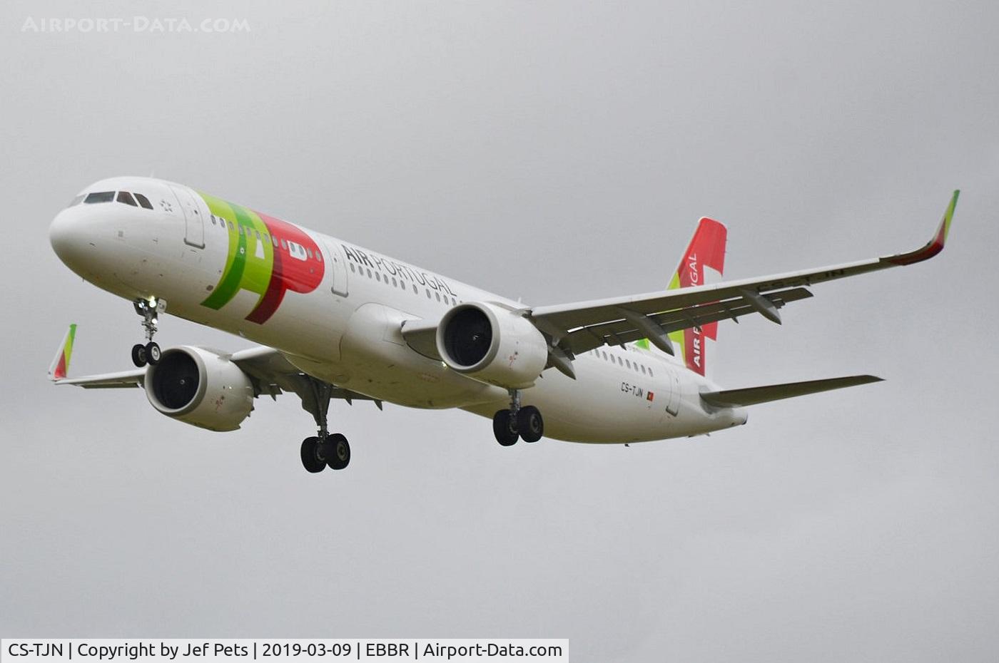 CS-TJN, 2018 Airbus A321-251N C/N 8318, Short final to Brussels Airport.