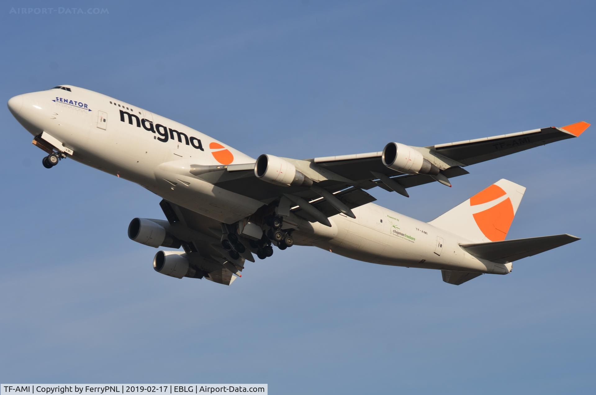 TF-AMI, 1992 Boeing 747-412 C/N 27066, Magma B744F taking-off