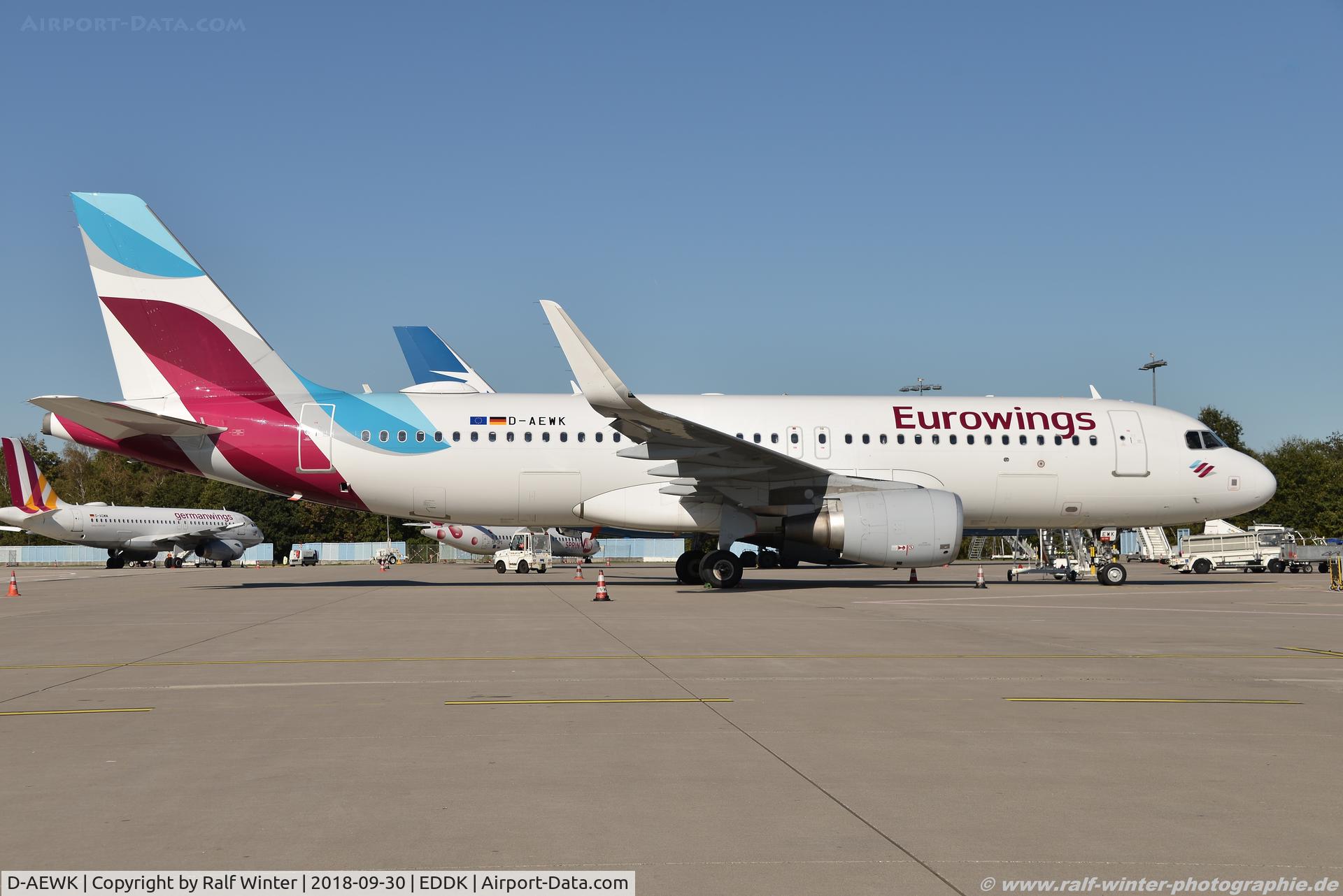 D-AEWK, 2016 Airbus A320-214 C/N 7261, Airbus A320-214(W) - EW EWG Eurowings - 7261 - D-AEWK - 30.09.2018 - CGN