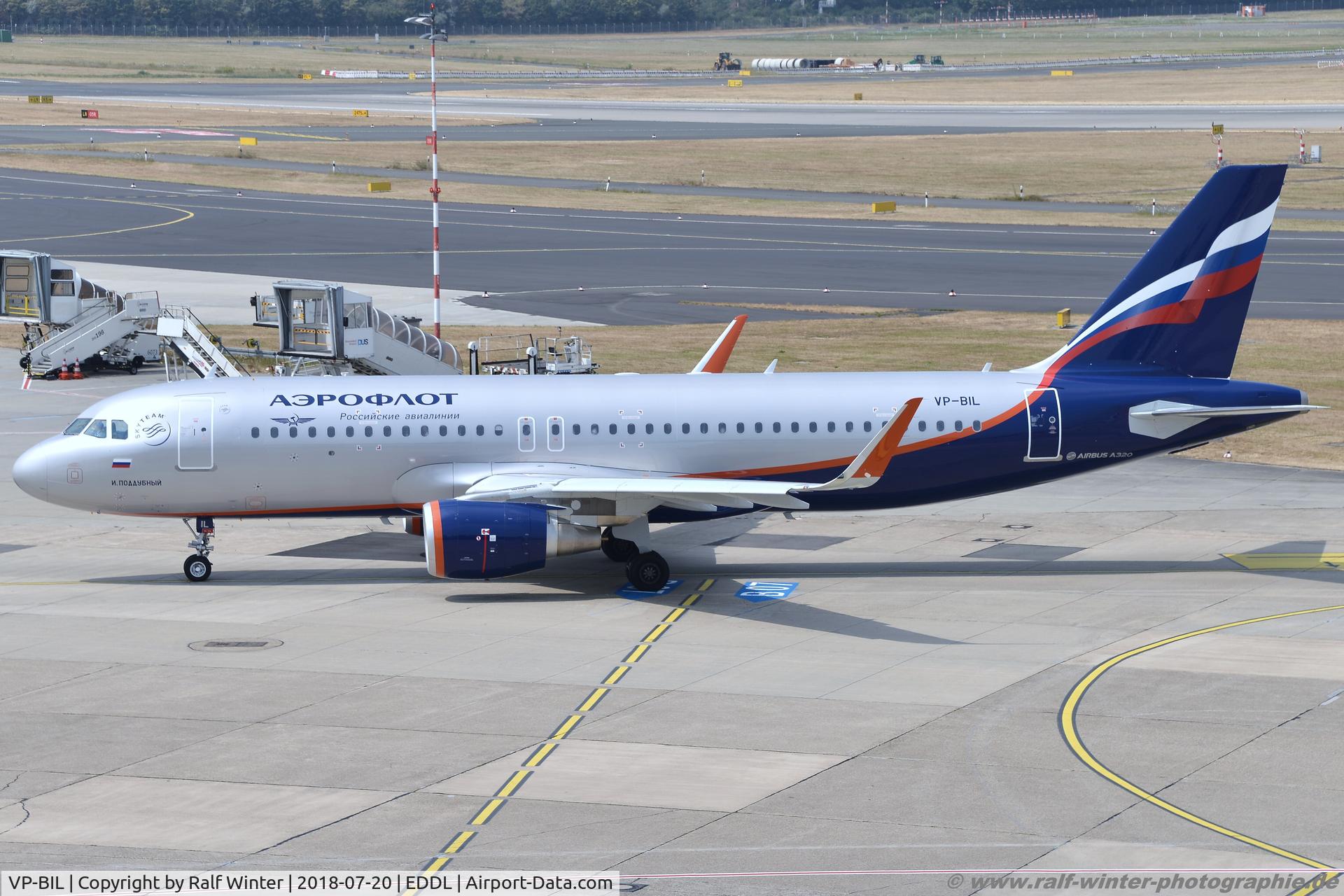 VP-BIL, Airbus A320-214 C/N 8234, Airbus A320-214(W) - SU AFL Aeroflot 'Poddubny' - 8234 - VP-BIL - 20.07.2018 - DUS