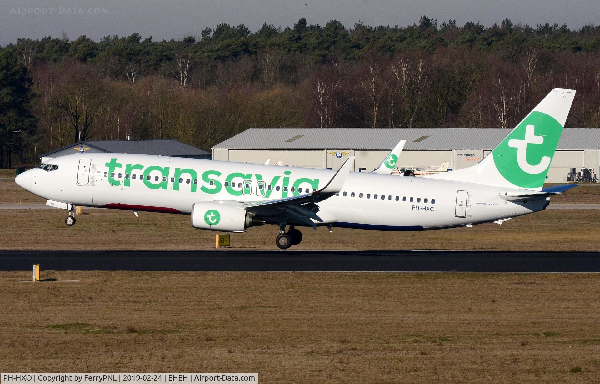 PH-HXO, 2019 Boeing 737-800 C/N 62577, Transavia B738 landing in EIN