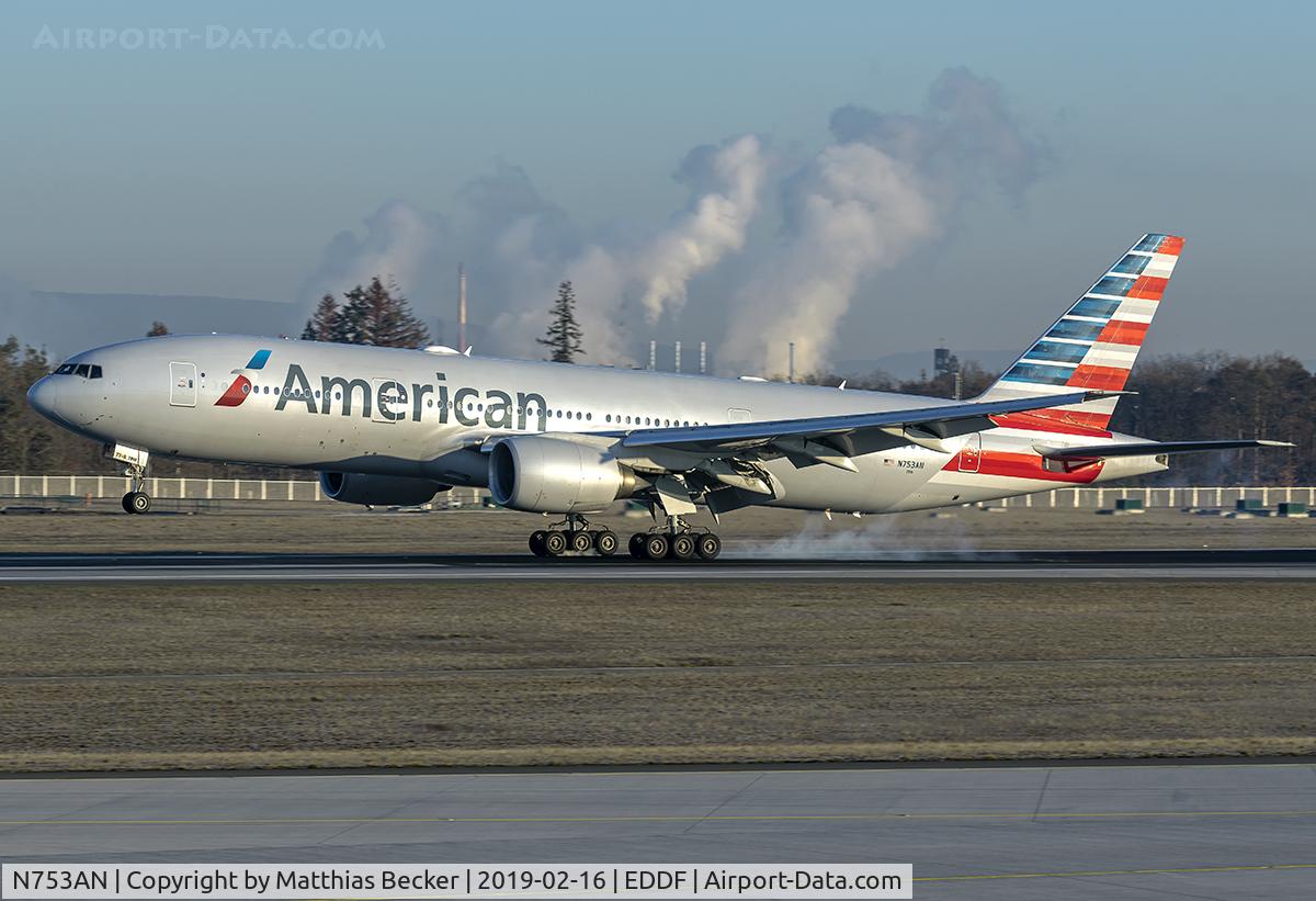 N753AN, 2001 Boeing 777-223 C/N 30261, N753AN