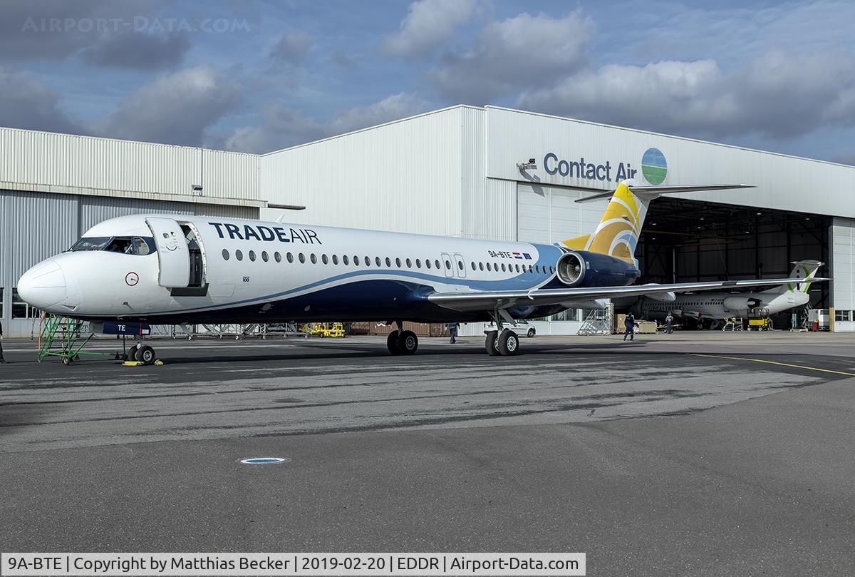 9A-BTE, 1992 Fokker 100 (F-28-0100) C/N 11416, 9A-BTE