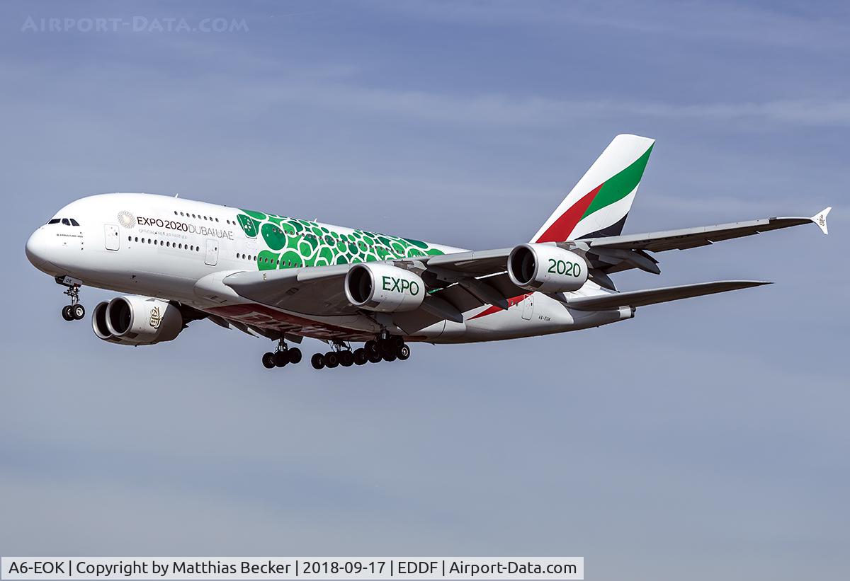 A6-EOK, 2015 Airbus A380-861 C/N 184, A6-EOK