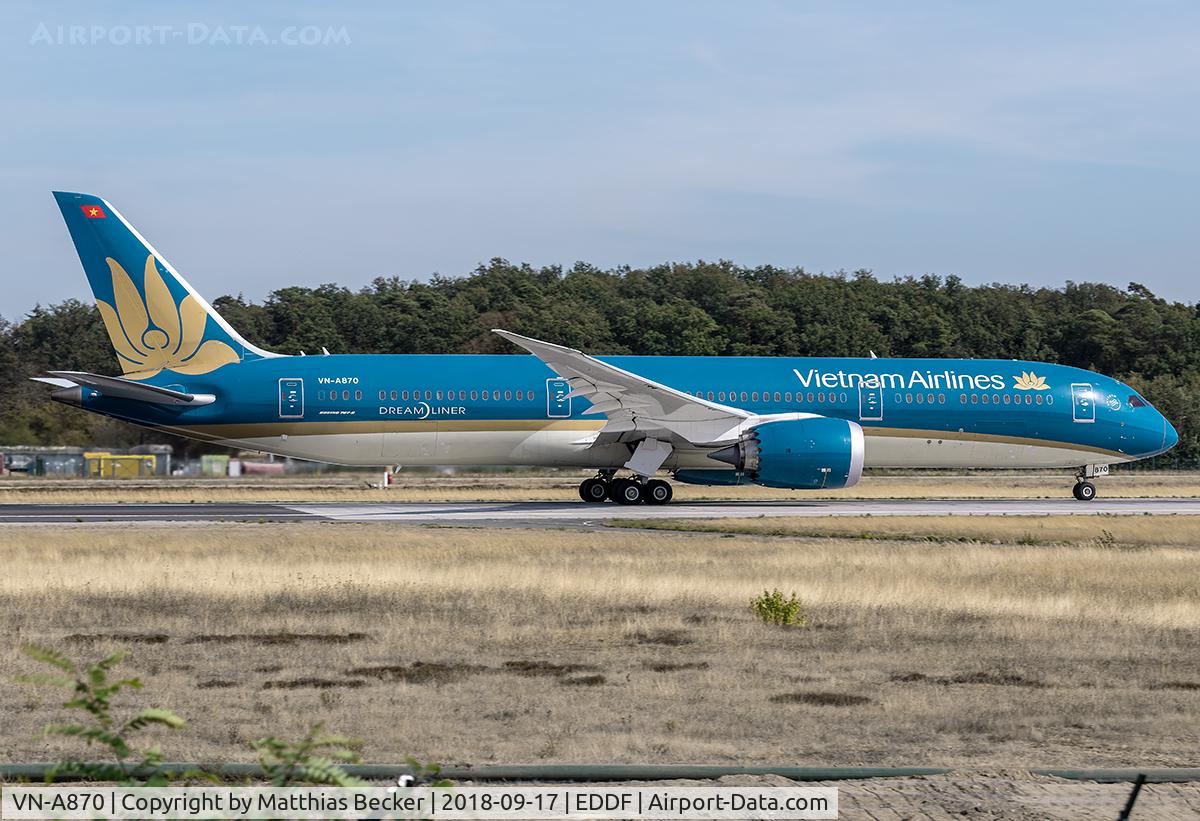 VN-A870, 2016 Boeing 787-9 Dreamliner Dreamliner C/N 39289, VN-A870