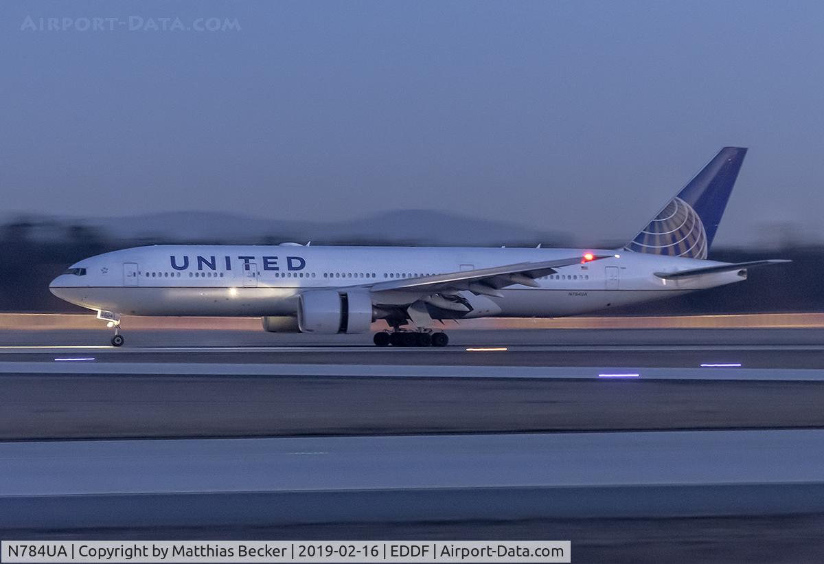 N784UA, 1997 Boeing 777-222/ER C/N 26951, N784UA
