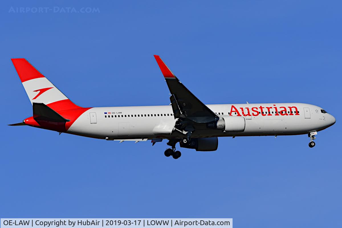 OE-LAW, 1992 Boeing 767-3Z9/ER C/N 26417, First 767 in new Austrian Colors