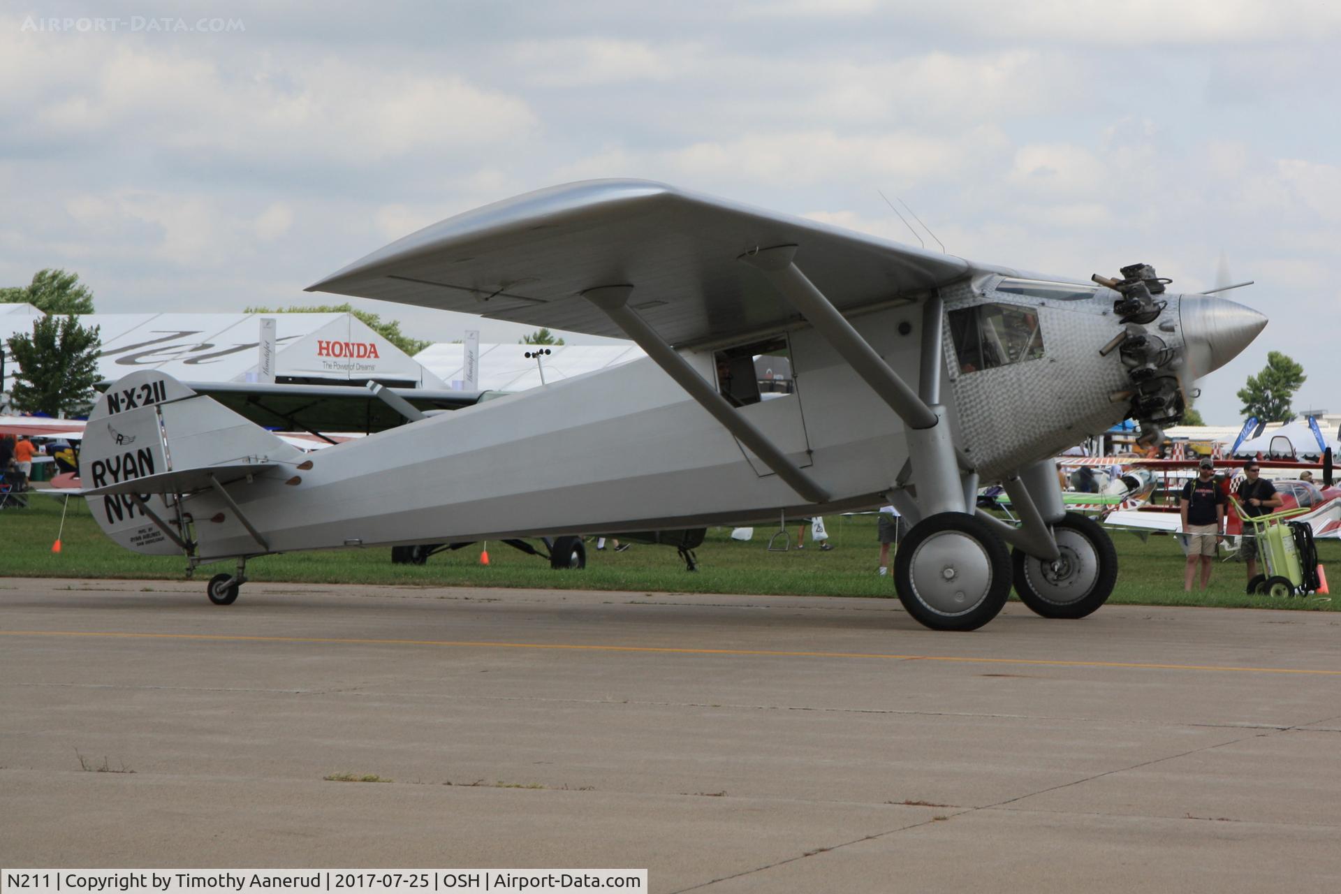 N211, 1990 Ryan NYP Replica C/N 2, 1990 Ryan NYP Replica, c/n: 2.  EAA's