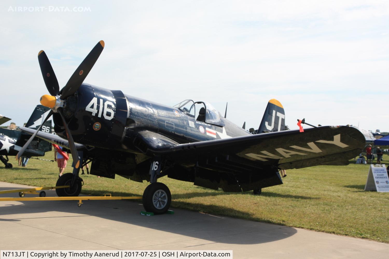 N713JT, 1945 Vought F4U-4B Corsair C/N 97143, 1945 Vought F4U-4B Corsair, BuNu 97143