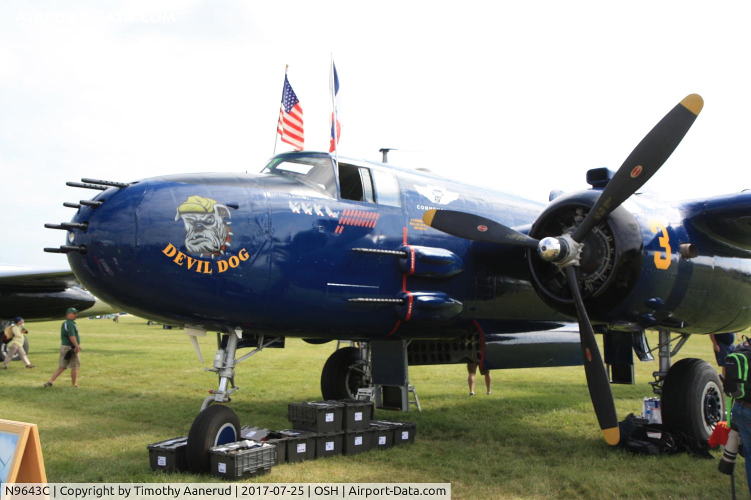 N9643C, 1944 North American B-25J Mitchell Mitchell C/N 108-47512, 1944 North American B-25J Mitchell, c/n: 44-86758/108-47512