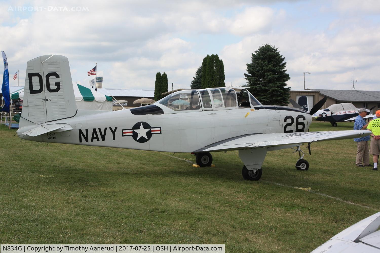 N834G, 1955 Beech (CCF) T-34A (A45) Mentor C/N CCF34-95, 1955 Beech (CCF) T-34A (A45) Mentor C/N CCF34-95