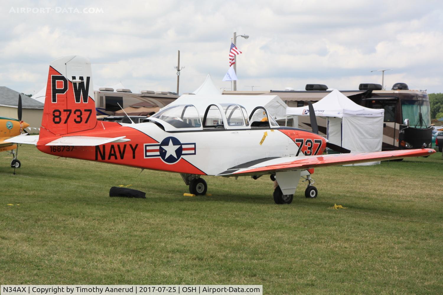 N34AX, 1956 Beech T34 Mentor C/N CG-141, 1956 Beech T34 Mentor, c/n: CG-141