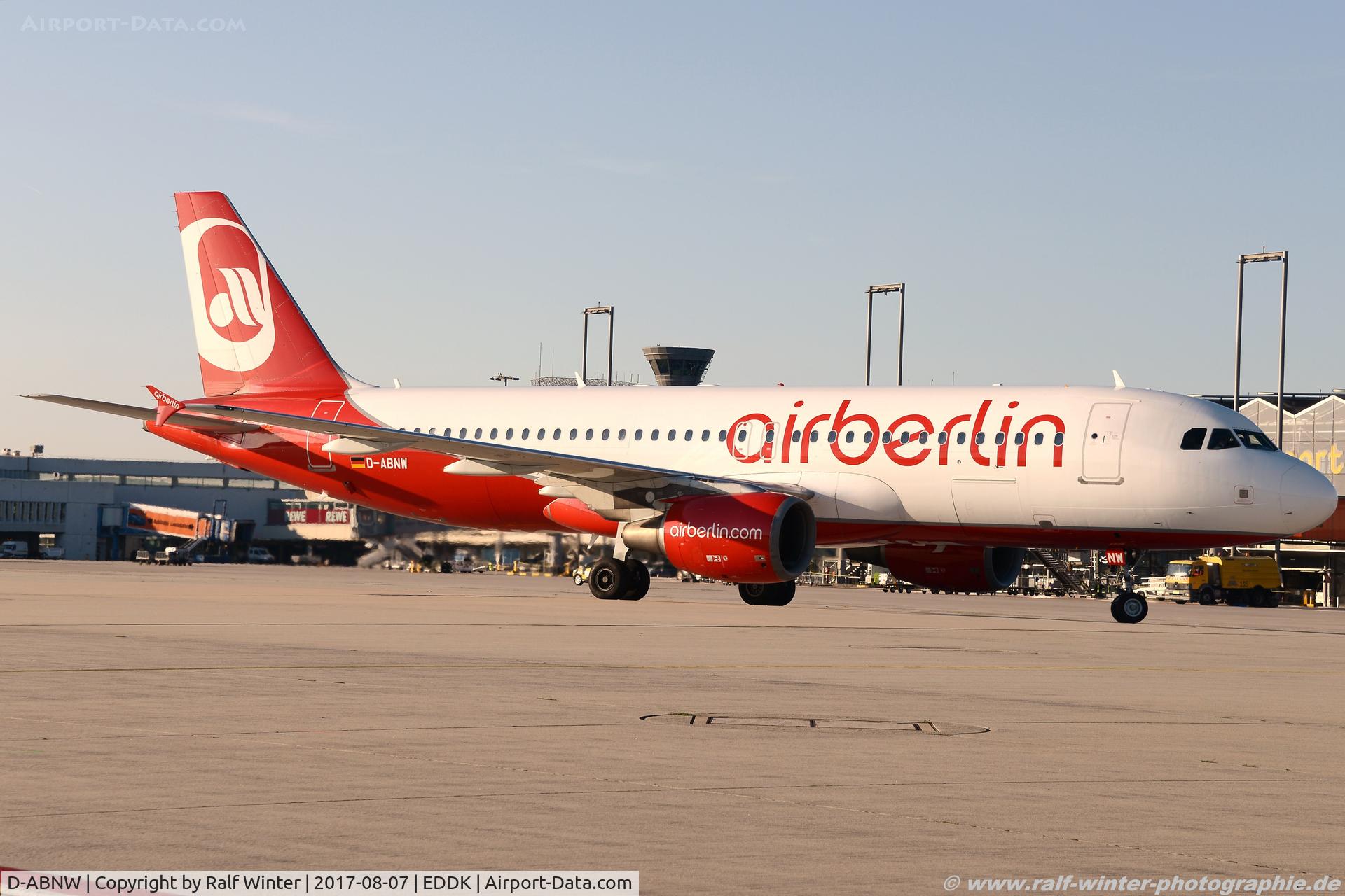 D-ABNW, 2005 Airbus A320-214 C/N 2627, Airbus A320-214 - AB BER Air Berlin stored 28.10.2017 SXF - 2627 - D-ABNW - 07.08.2017 - CGN