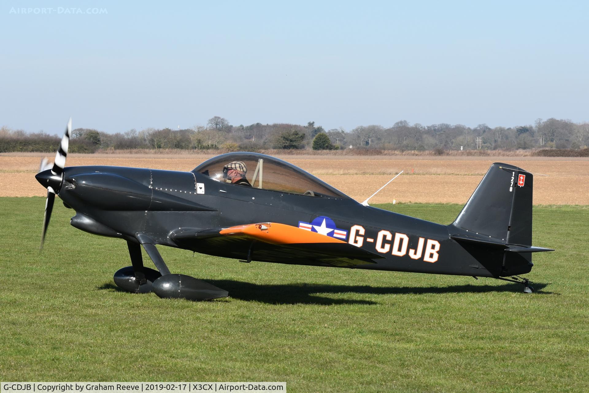 G-CDJB, 1987 Vans RV-4 C/N 1270, On the ground at Northrepps.