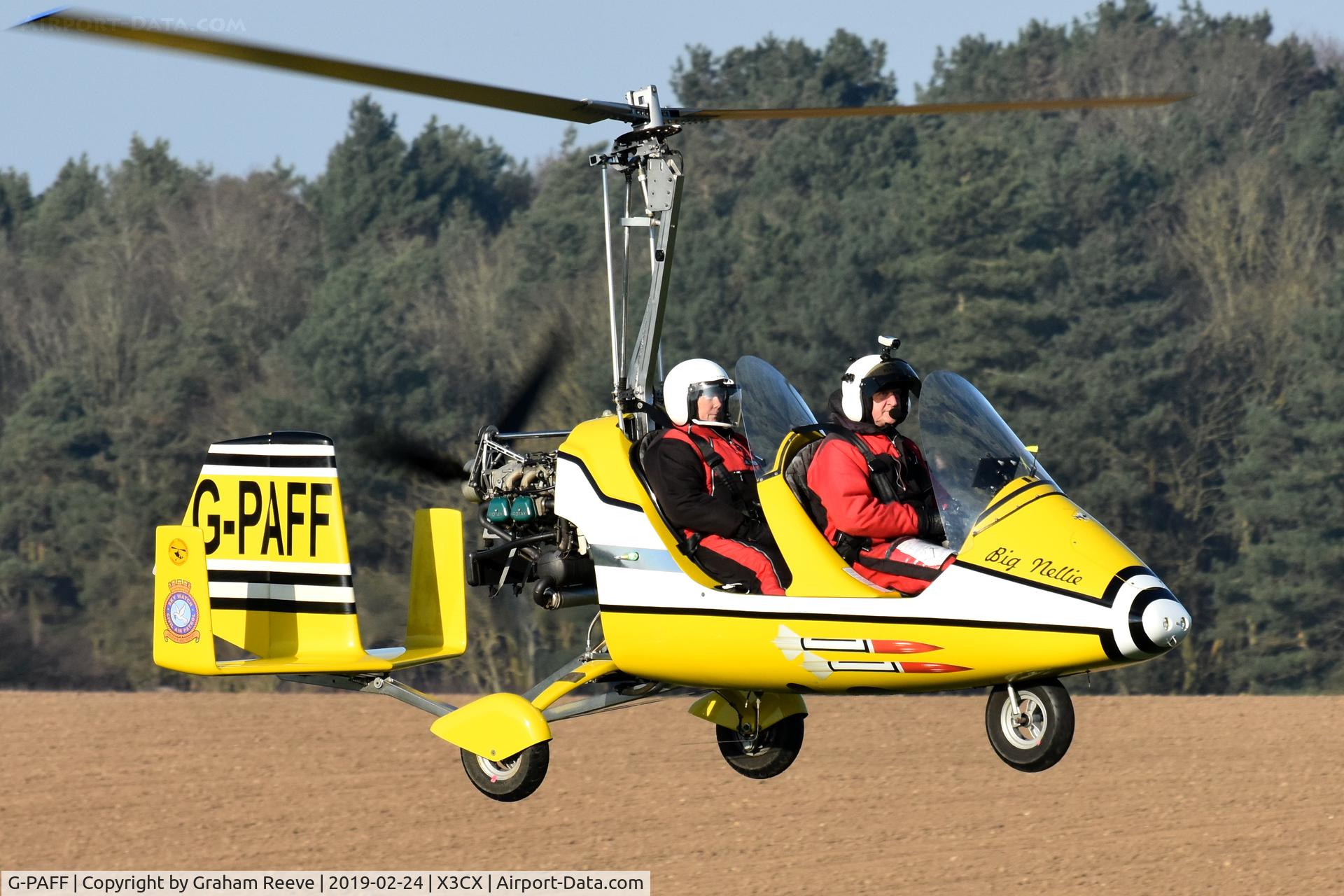 G-PAFF, 2011 Rotorsport UK MTOsport C/N RSUK/MTOS/039, Departing from Northrepps.
