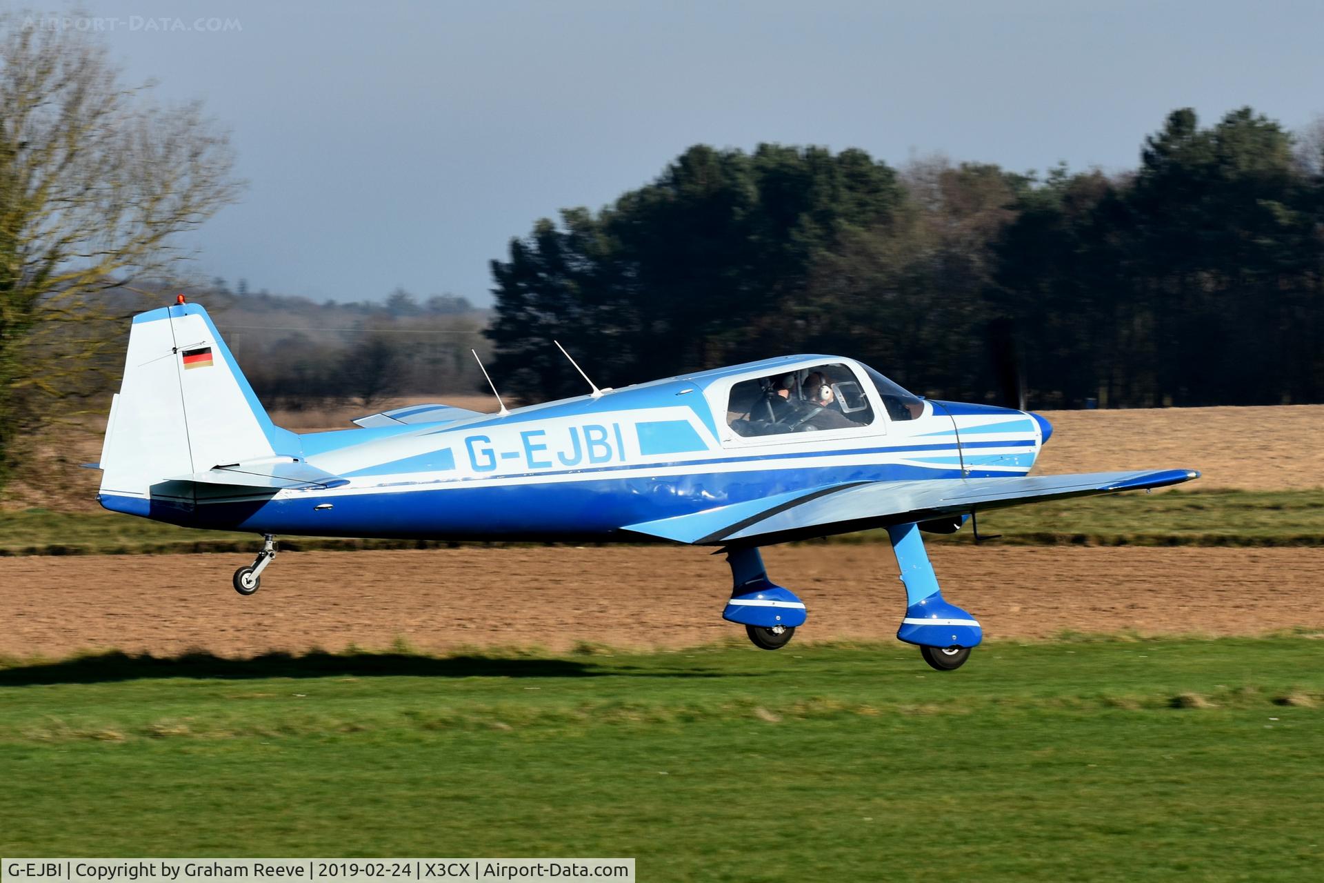 G-EJBI, 1961 Bolkow Bo-207 C/N 242, Departing from Northrepps.