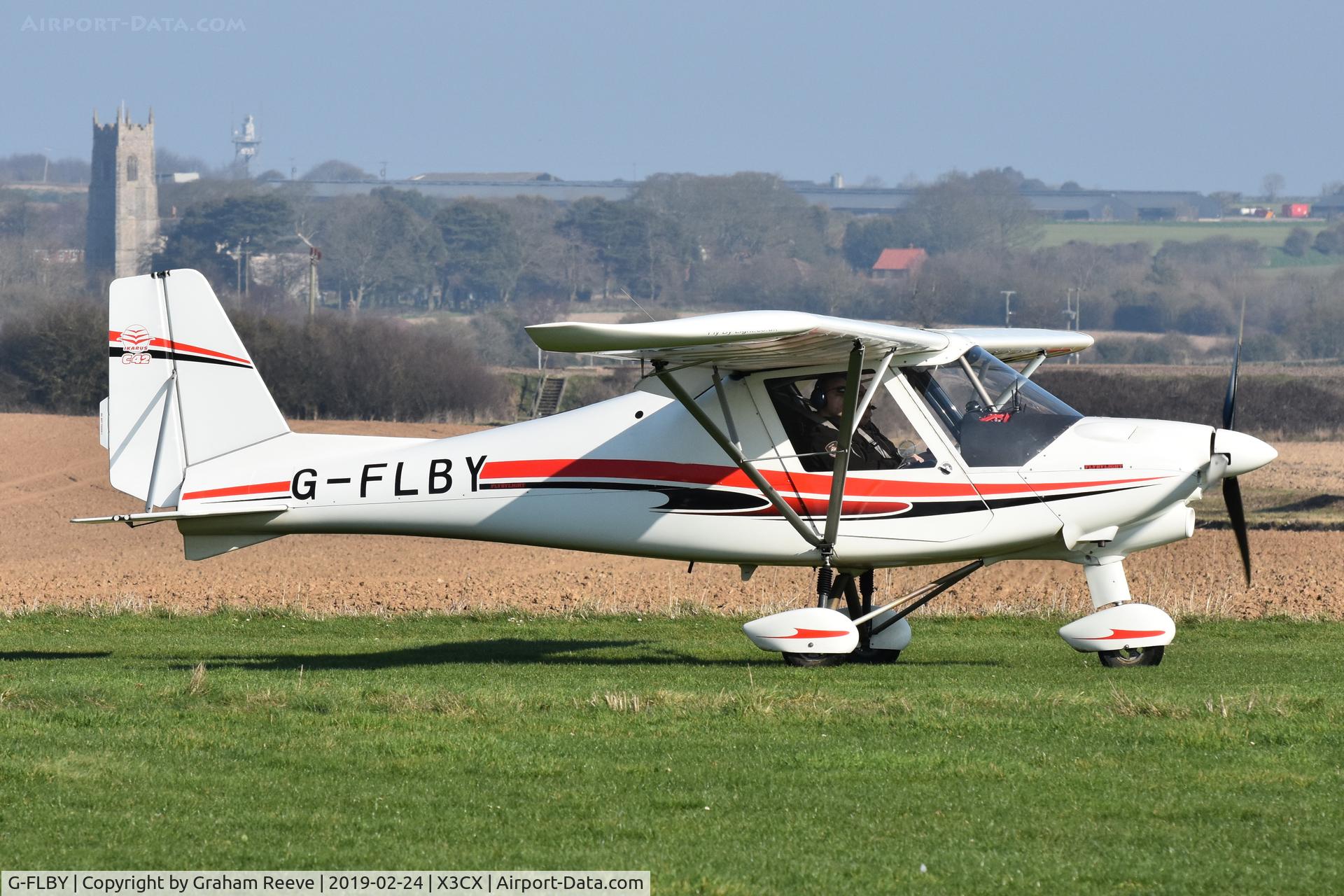 G-FLBY, 2013 Comco Ikarus C42 FB100 Bravo C/N 1302-7239, On the ground at Northrepps.