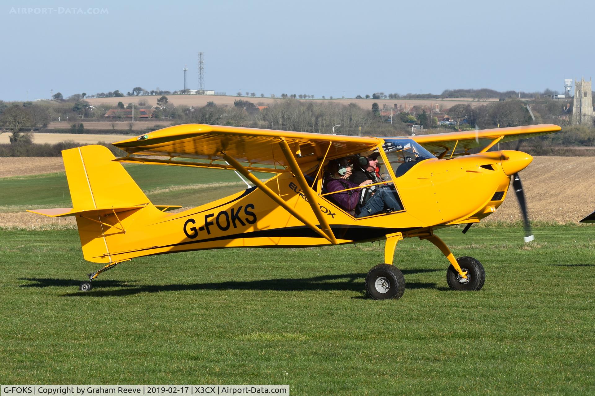G-FOKS, 2017 AeroPro Eurofox  912(S) C/N LAA 376-15473, On the ground at Northrepps.