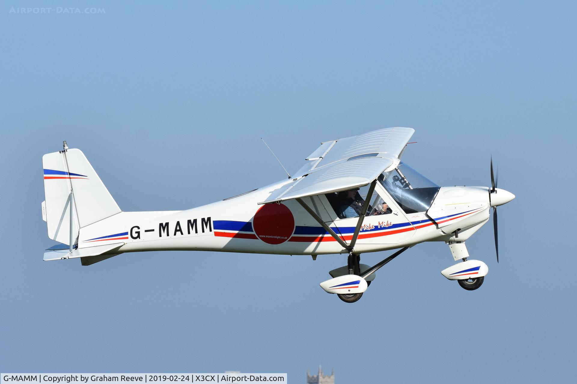 G-MAMM, Comco Ikarus C42 FB80 C/N 1505-7395, Departing from Northrepps.