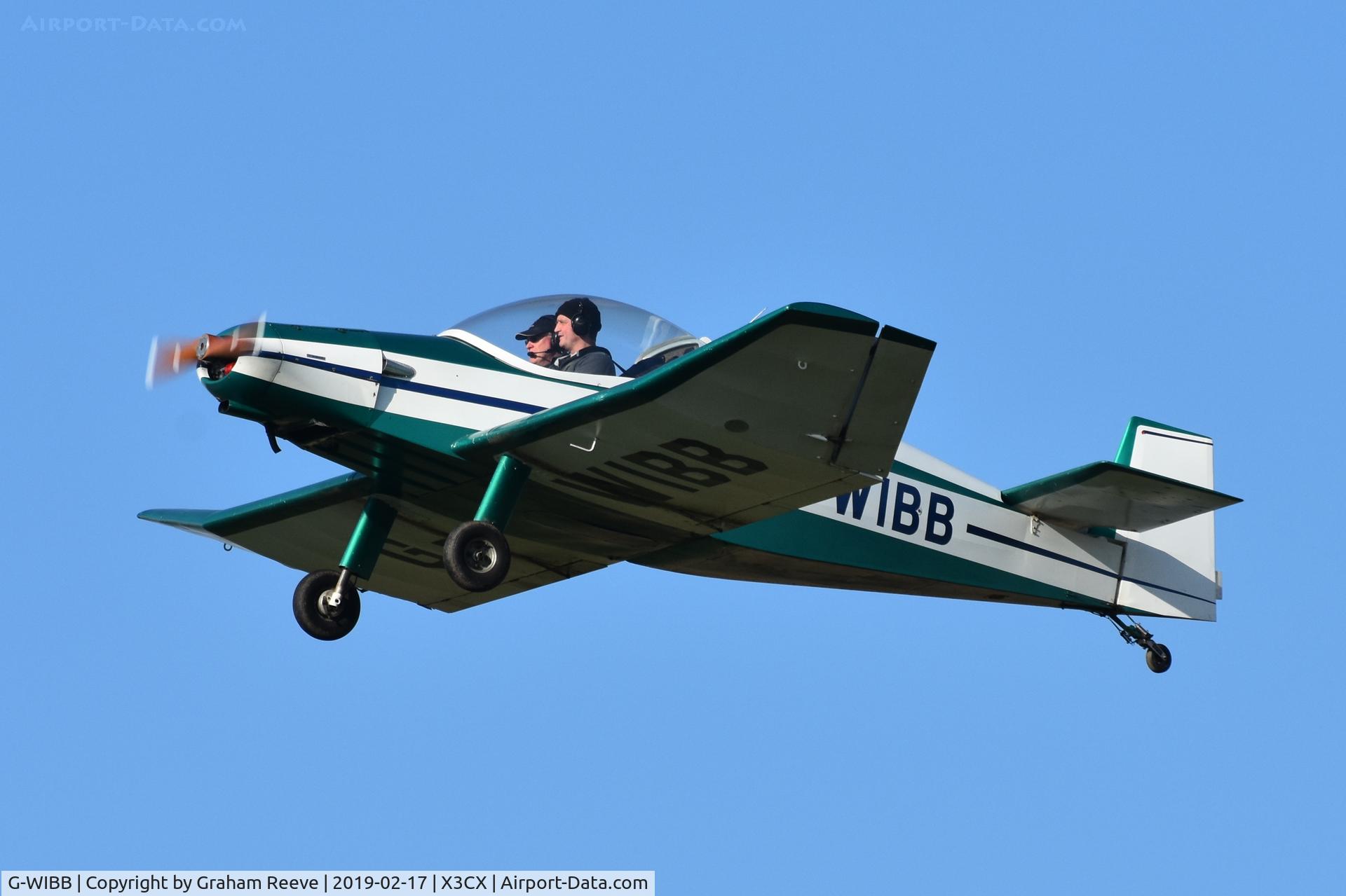 G-WIBB, 1996 Jodel D-18 C/N PFA 169-11640, Departing from Northrepps.
