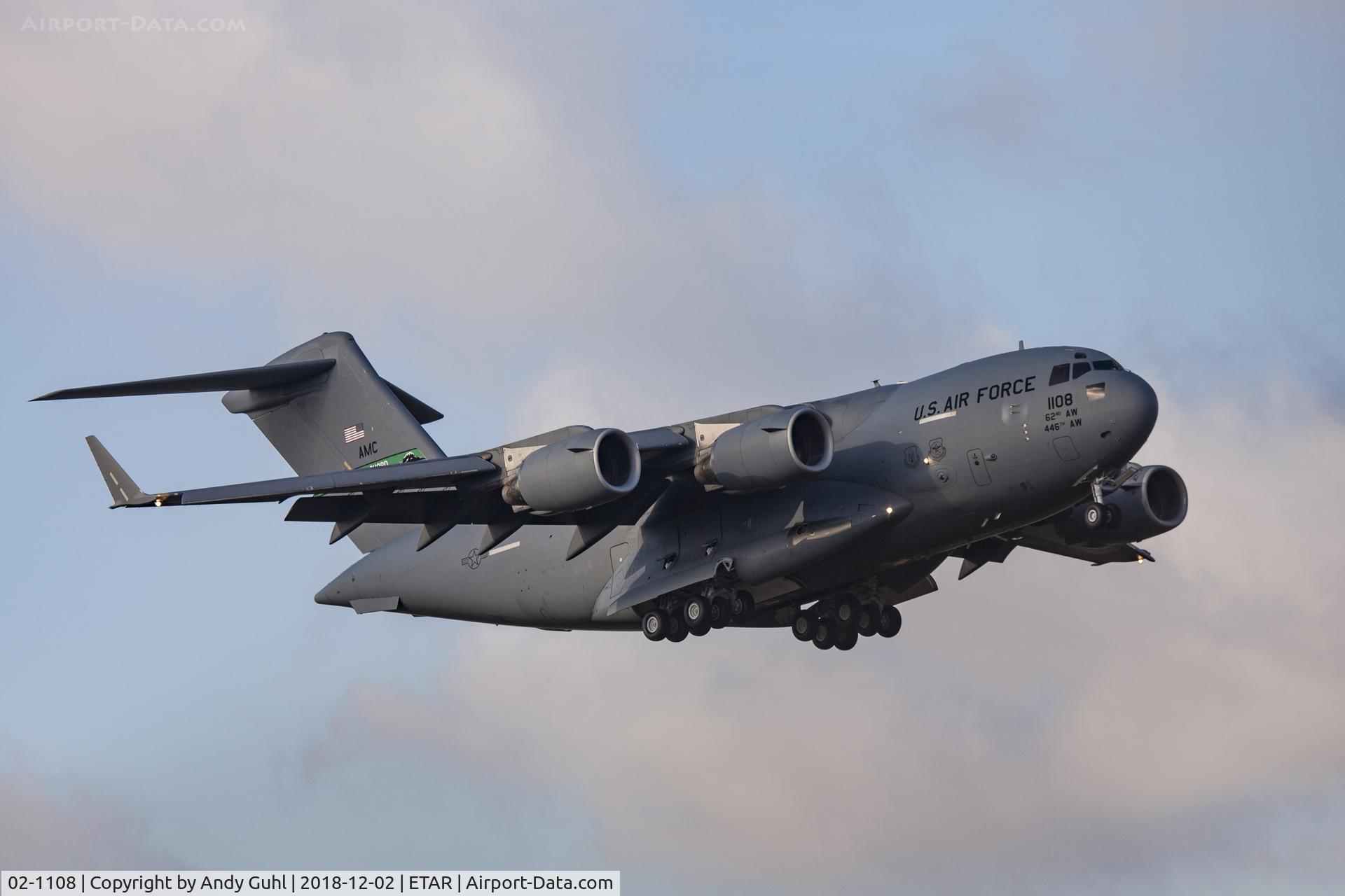 02-1108, 2002 Boeing C-17A Globemaster III C/N 50116/F115/P108, Wintersun