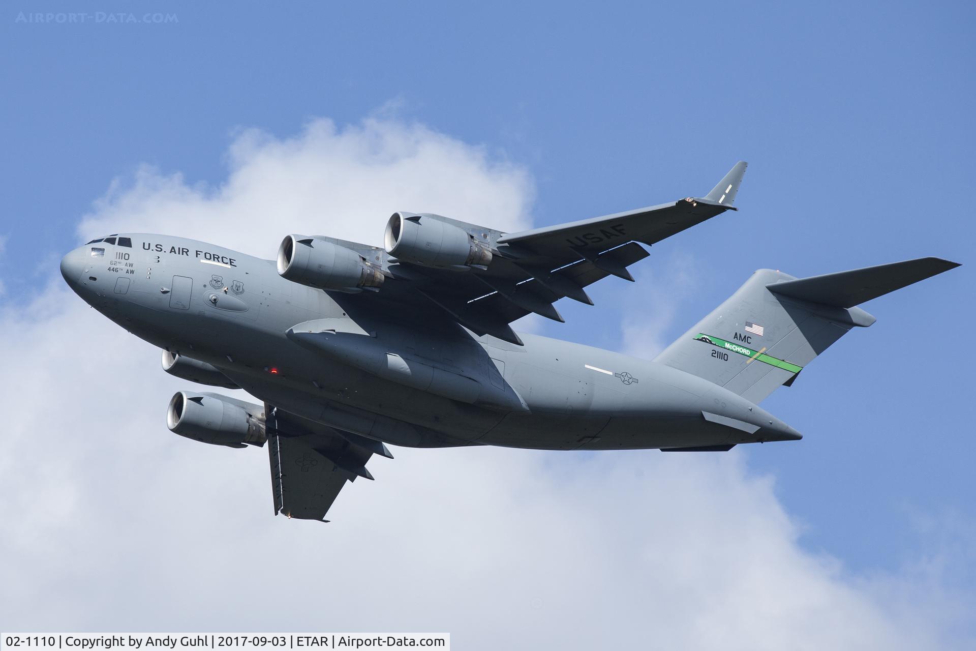 02-1110, 2002 Boeing C-17A Globemaster III C/N P-110, Departure #2