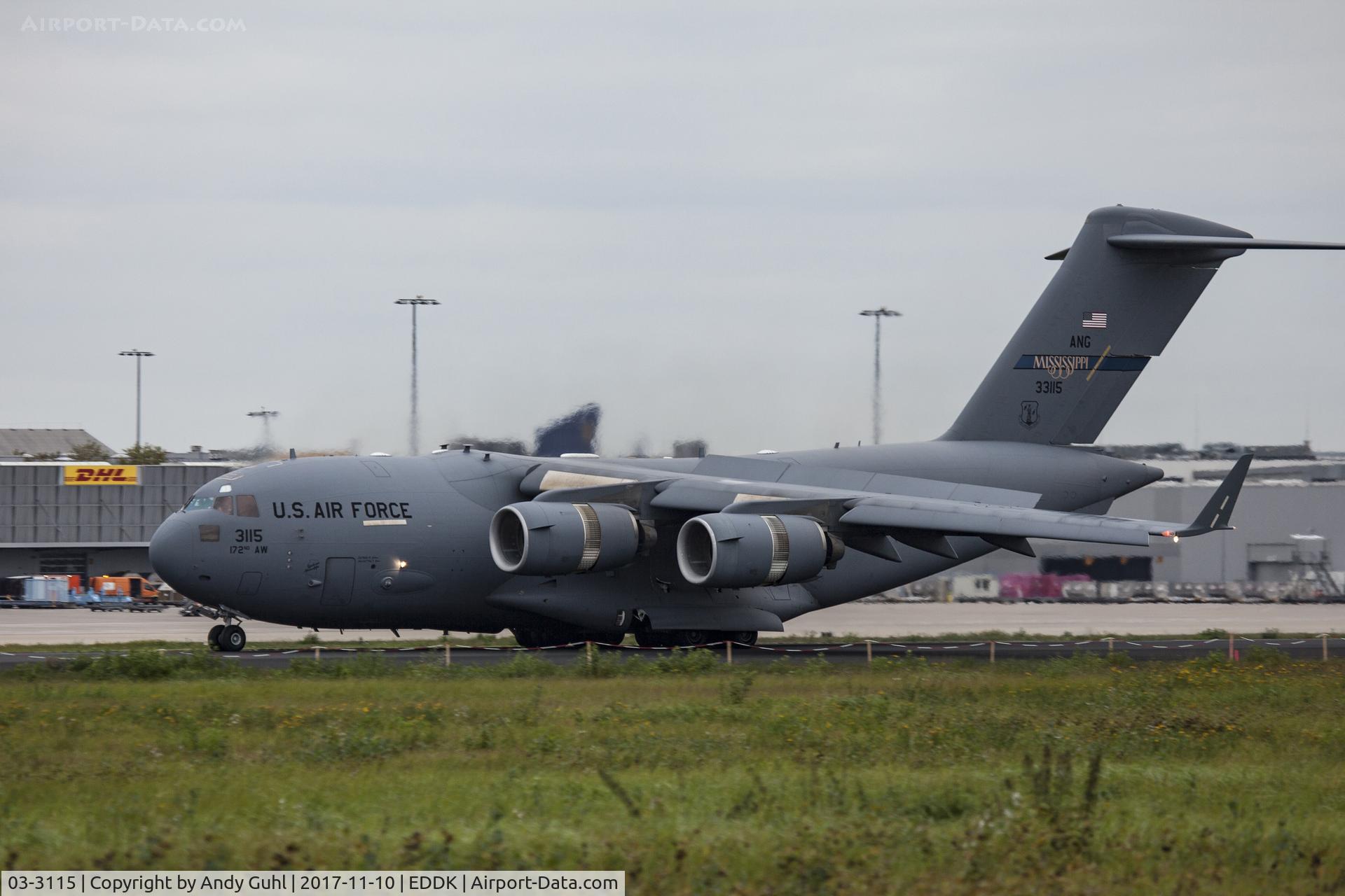 03-3115, 2003 Boeing C-17A Globemaster III C/N R-115, Thrust Reverser