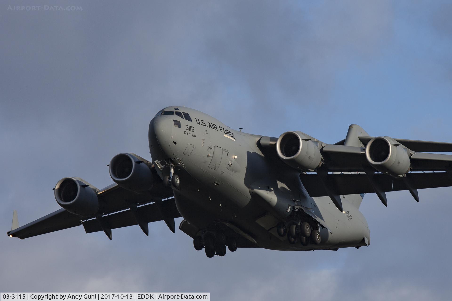 03-3115, 2003 Boeing C-17A Globemaster III C/N R-115, Comeback again