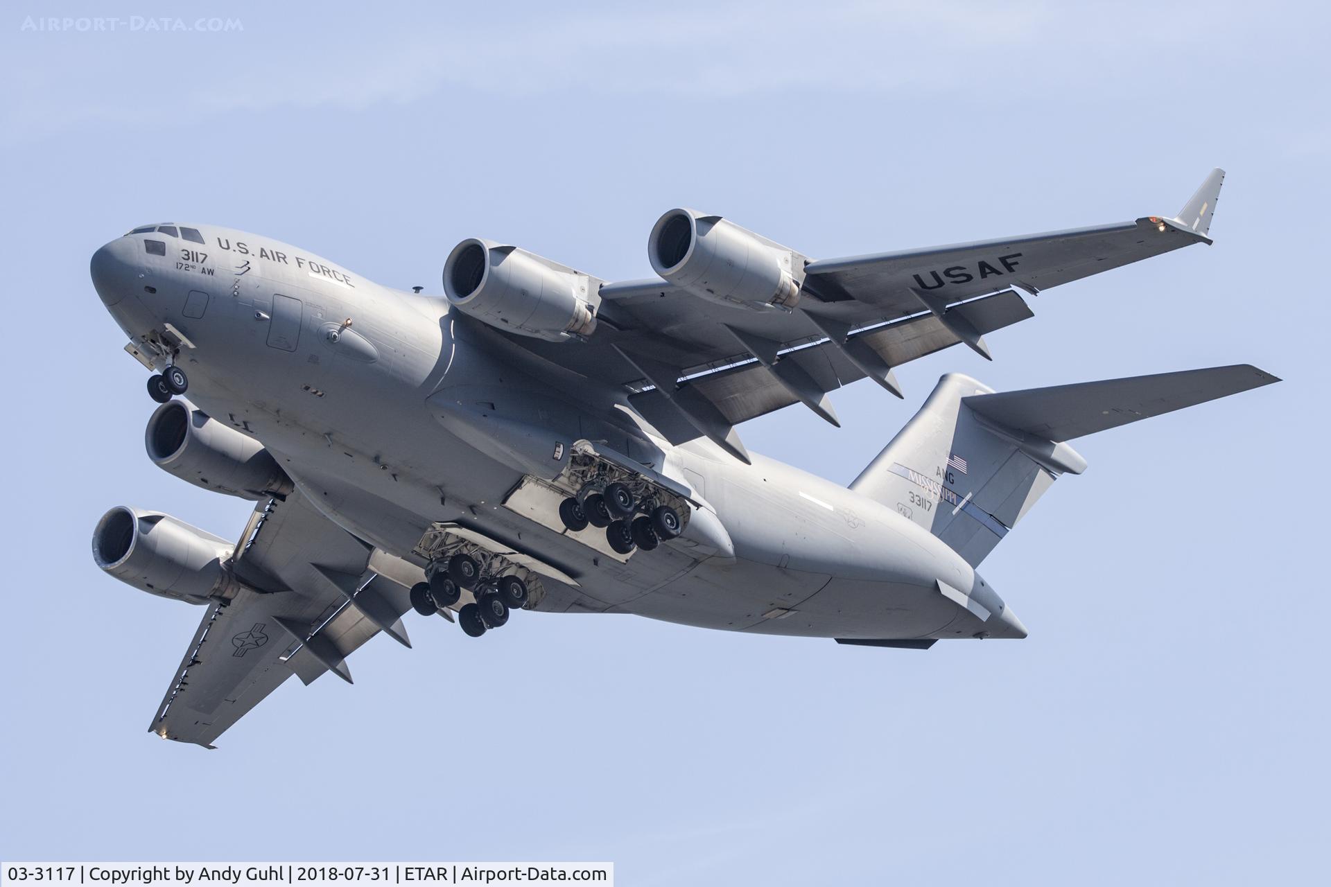 03-3117, 2003 Boeing C-17A Globemaster III C/N P-117, Down under