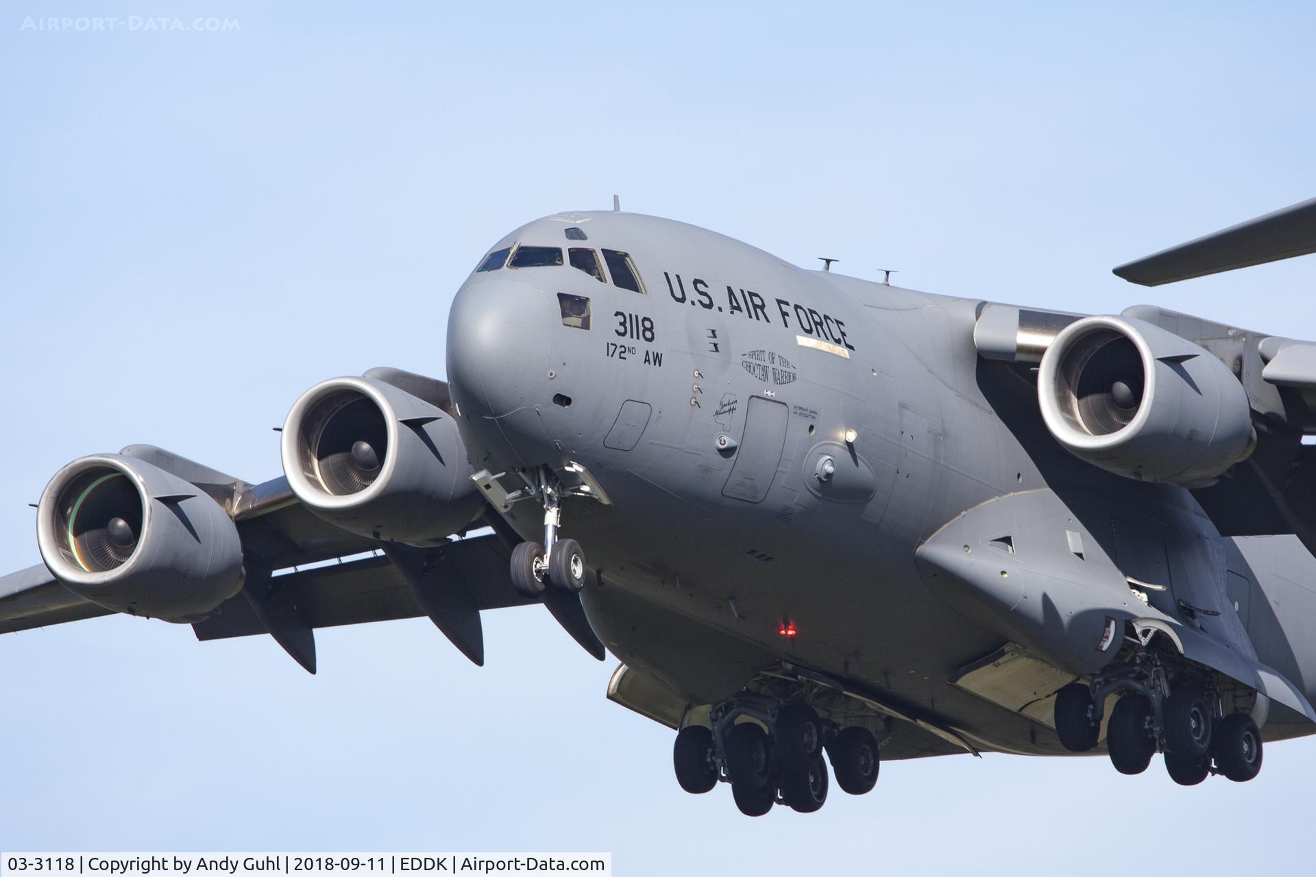03-3118, 2003 Boeing C-17A Globemaster III C/N P-118, Cockpit view