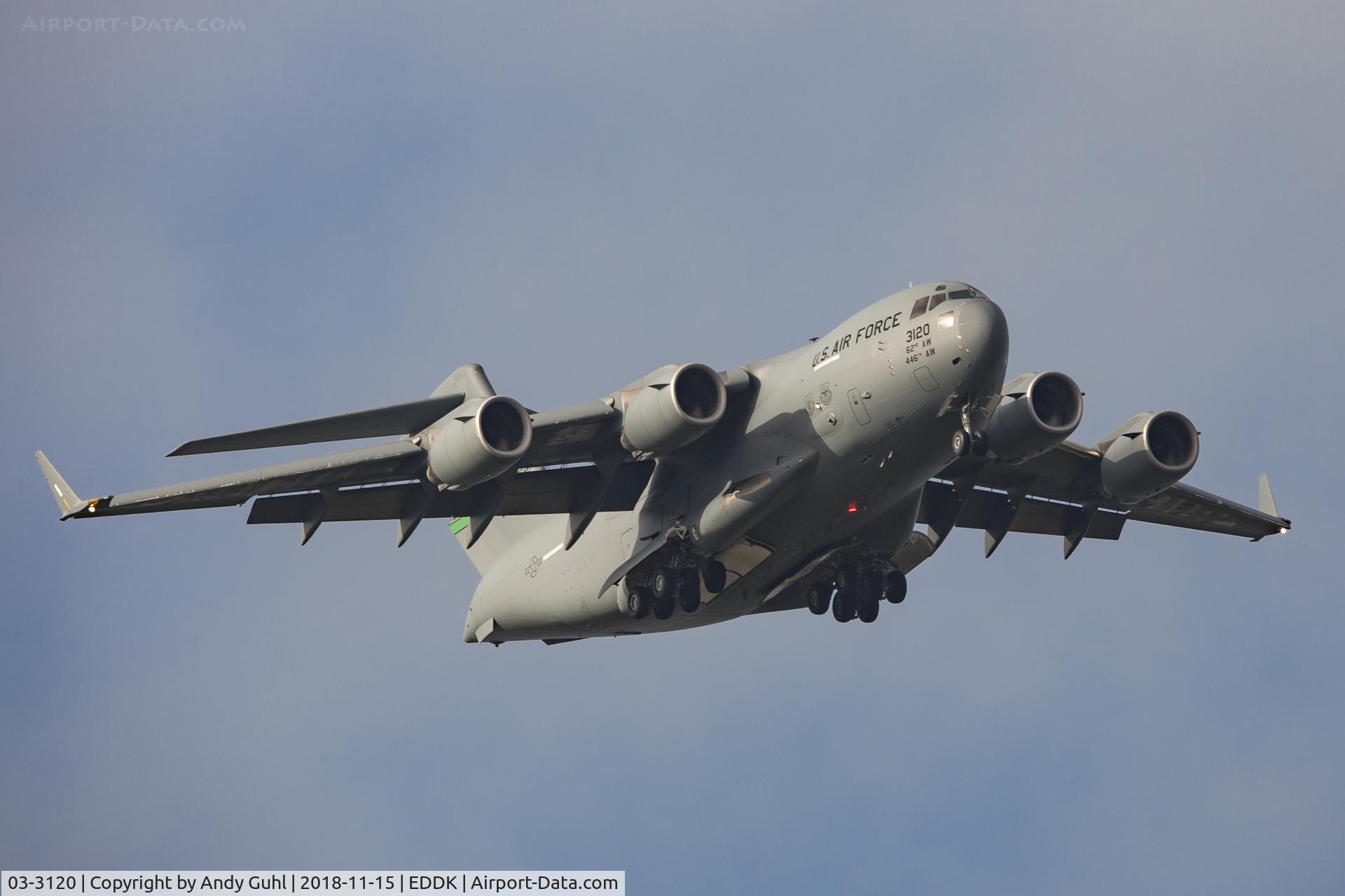 03-3120, 2003 Boeing C-17A Globemaster III C/N P-120, rwy06