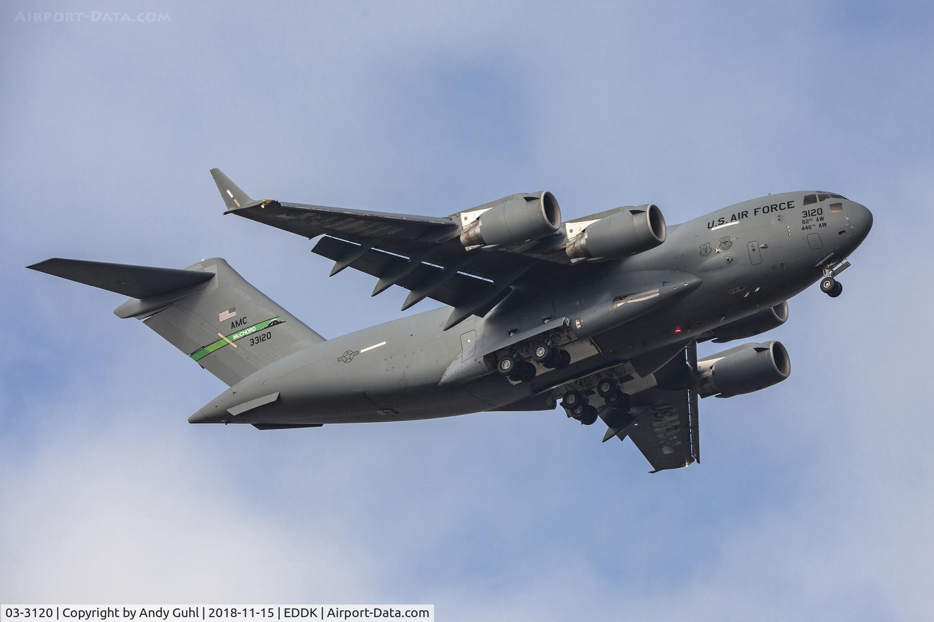 03-3120, 2003 Boeing C-17A Globemaster III C/N P-120, German troops delivered by the US Air Force