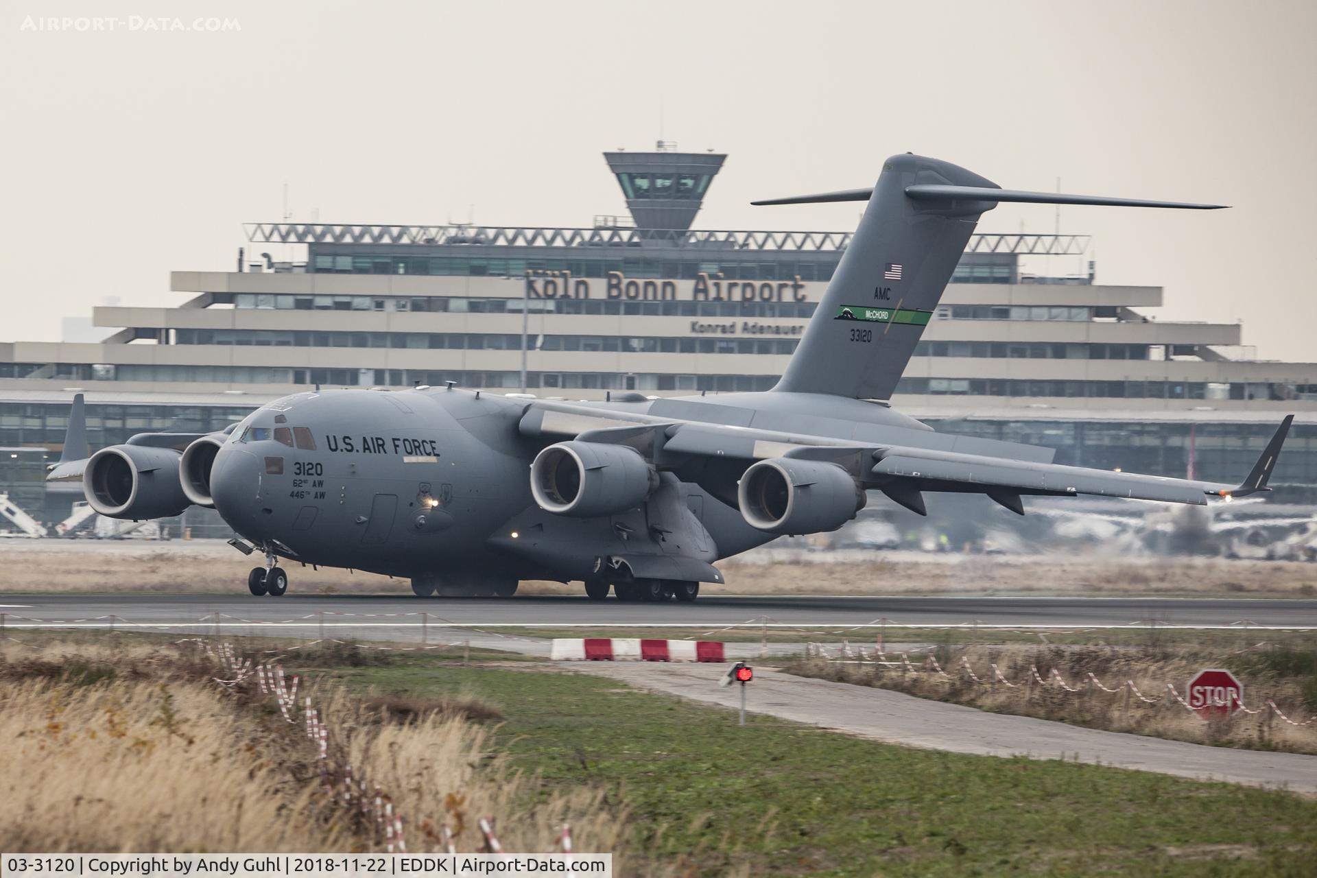 03-3120, 2003 Boeing C-17A Globemaster III C/N P-120, Back in Cologne