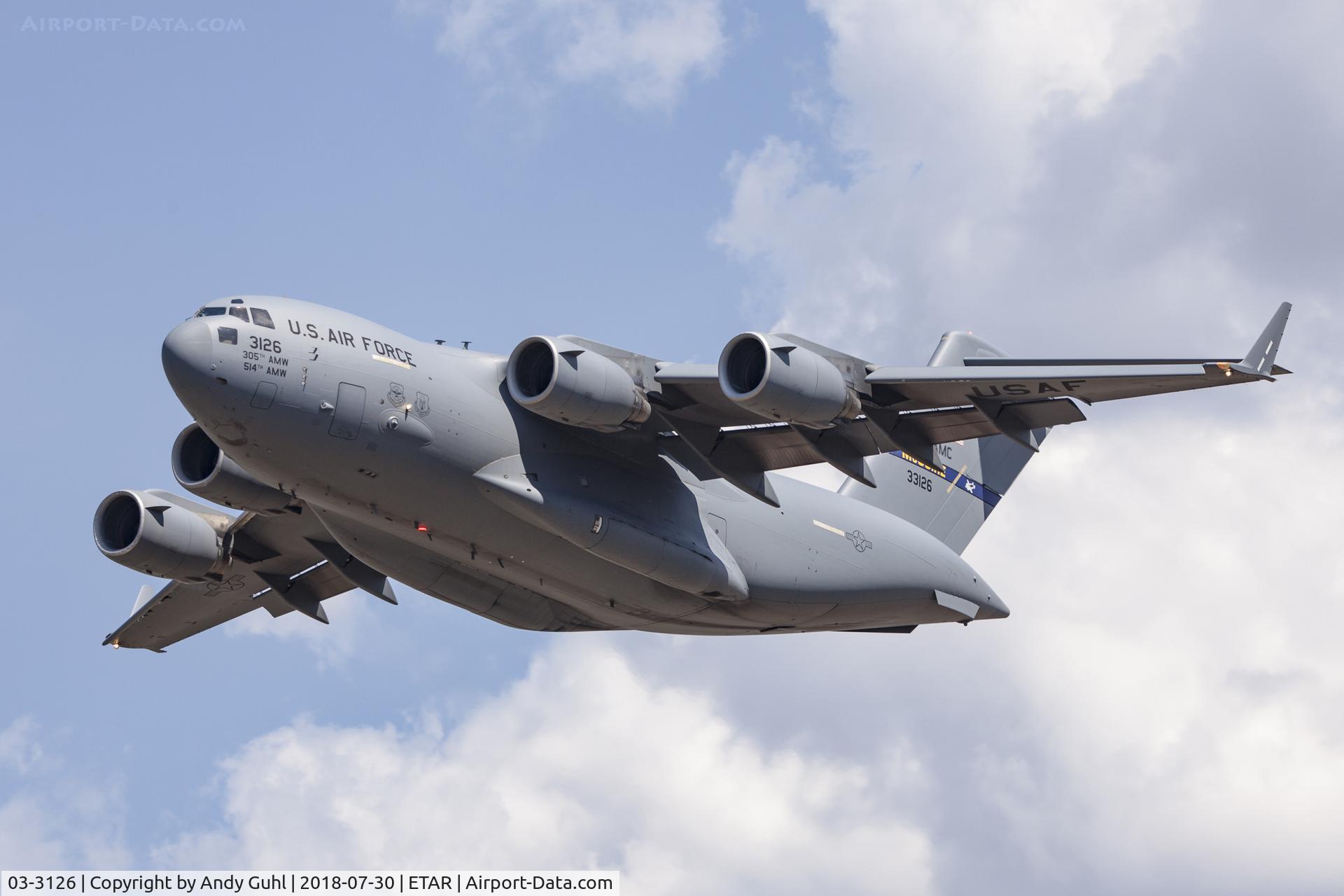 03-3126, 2003 Boeing C-17A Globemaster III C/N 50134/F133/P126, McGuire AFB