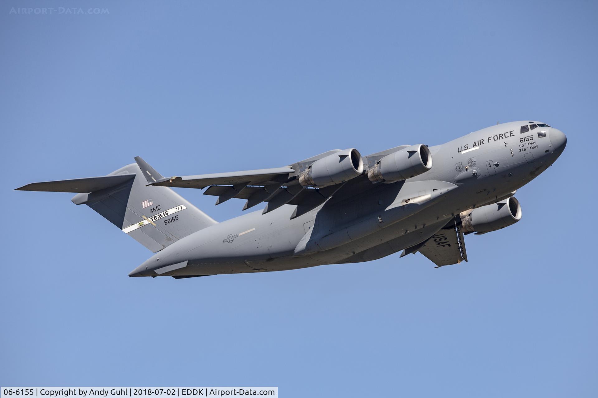 06-6155, 2006 Boeing C-17A Globemaster III C/N P-155, Quick rotate back to Ramstein