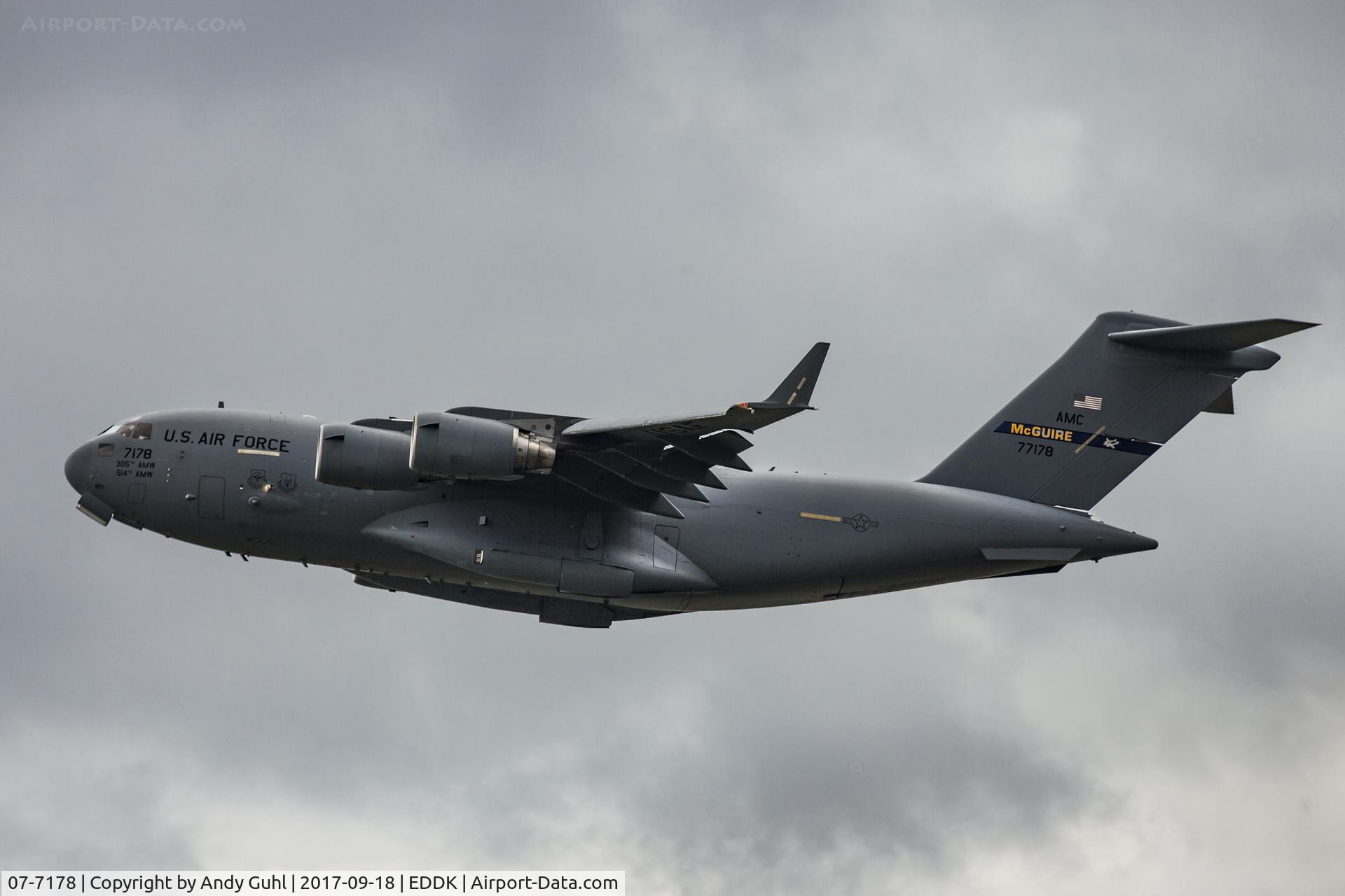 07-7178, 2008 Boeing C-17A Globemaster III C/N F-195, Climbing