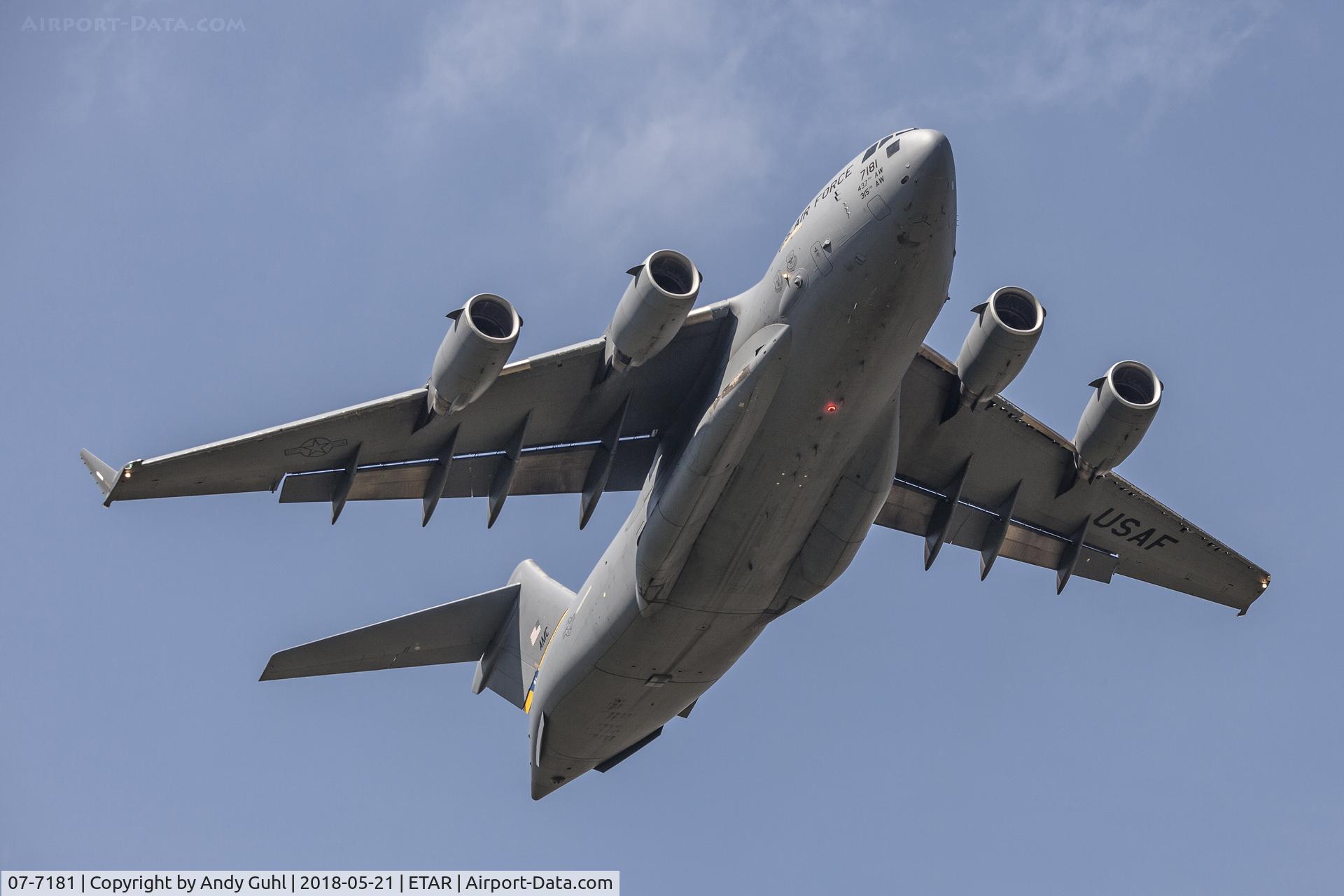 07-7181, 2008 Boeing C-17A Globemaster III C/N F-198 (50199), Aim high