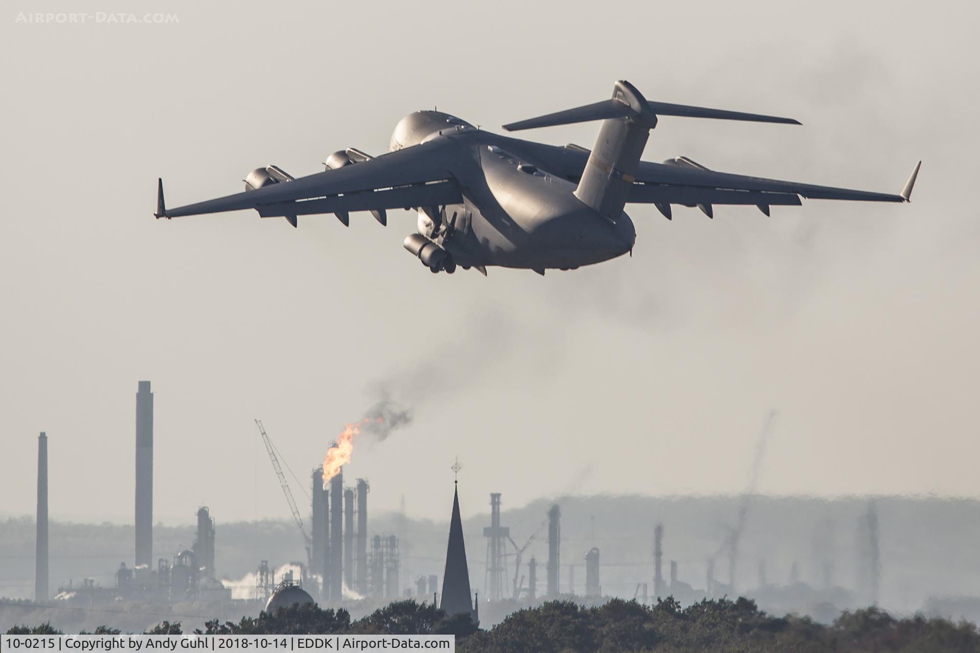 10-0215, 2012 Boeing C-17A Globemaster III C/N P-215, Look on top
