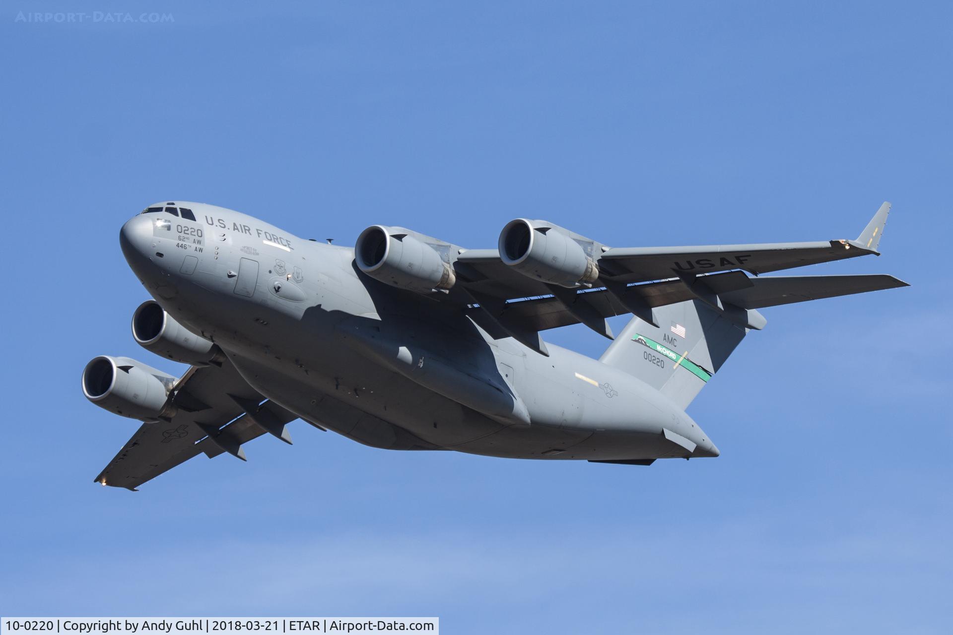 10-0220, 2010 Boeing C-17A Globemaster III C/N P-220, Aim high