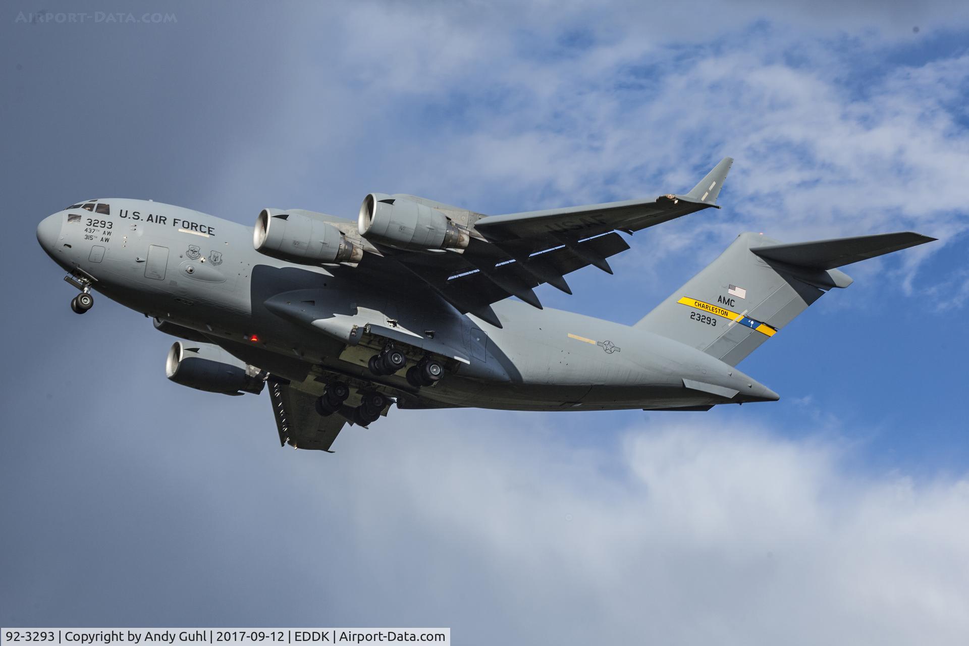 92-3293, 1992 McDonnell Douglas C-17A Globemaster III C/N P-13, McDonnell Douglas