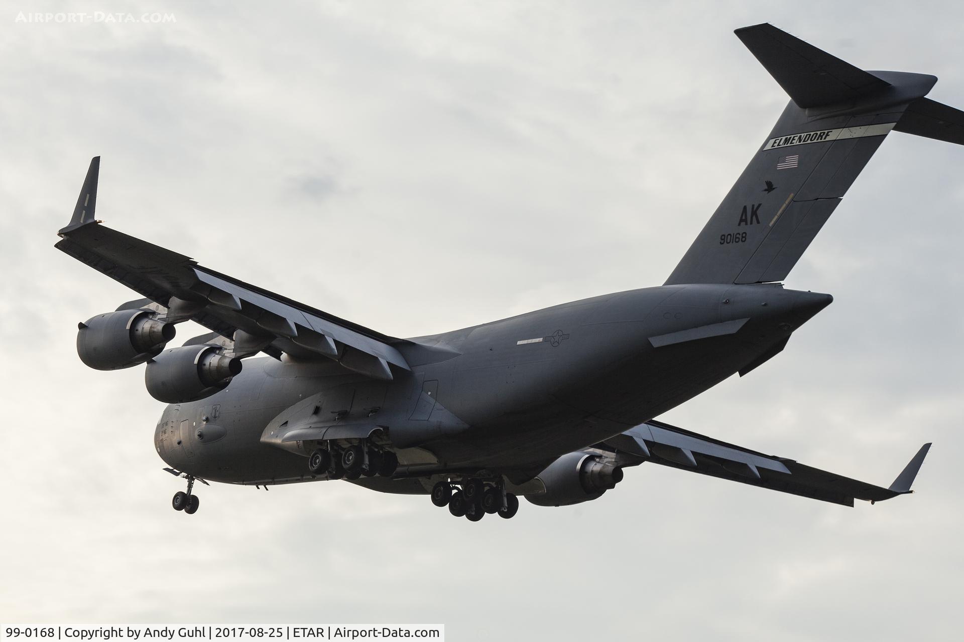 99-0168, 1999 Boeing C-17A Globemaster III C/N 50072/P-68, Alaska at Ramstein