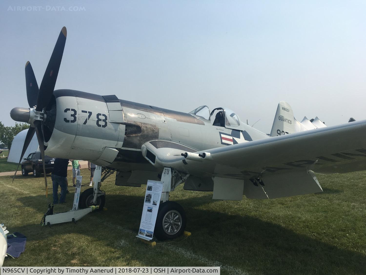 N965CV, 1952 Vought F4U-7 Corsair C/N 965, 1952 Chance Vought F4U-7 Corsair, c/n: 965