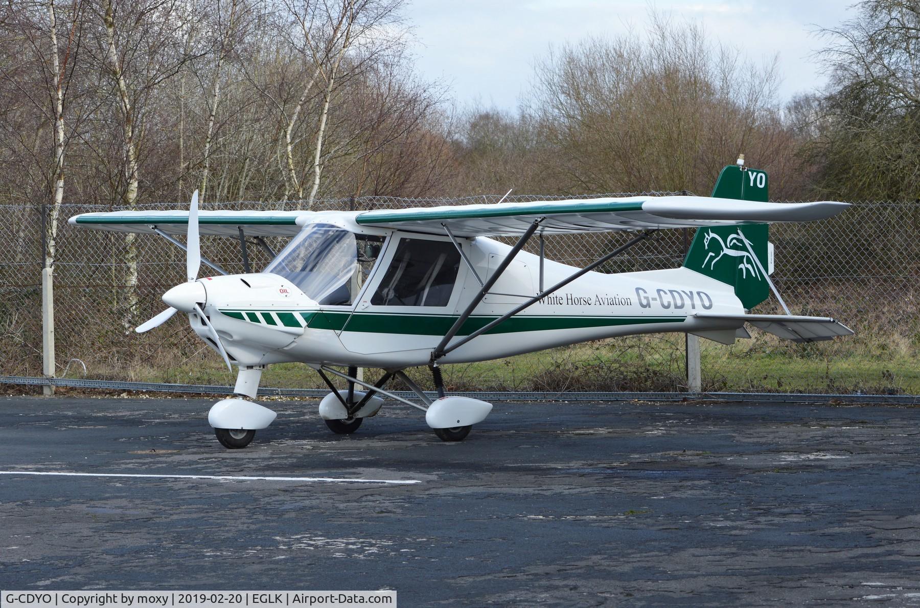 G-CDYO, 2006 Comco Ikarus C42 FB80 C/N 0604-6810, Comco Ikarus C42 FB80 at Blackbushe.