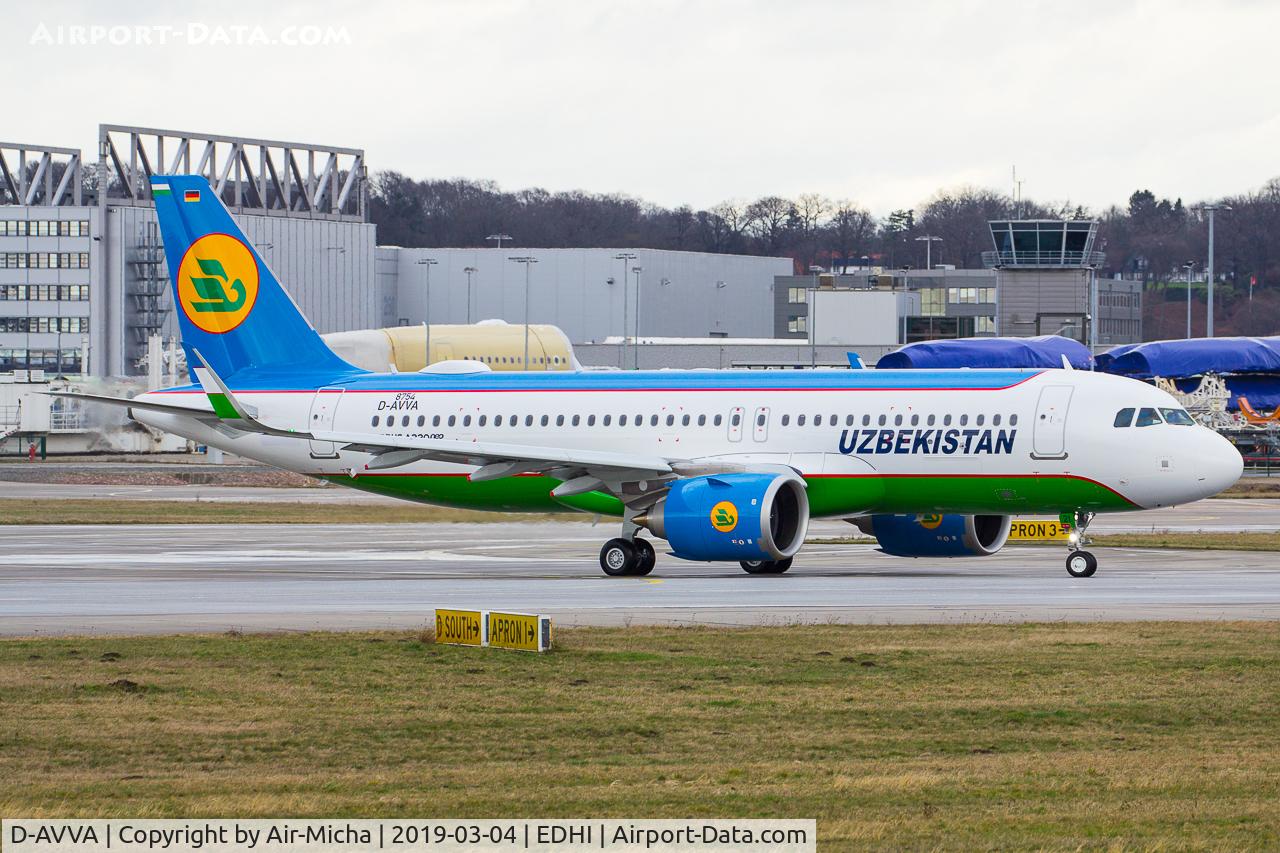 D-AVVA, 2017 Airbus A320-214 C/N 7785, Uzbekistan Airways / UK32021