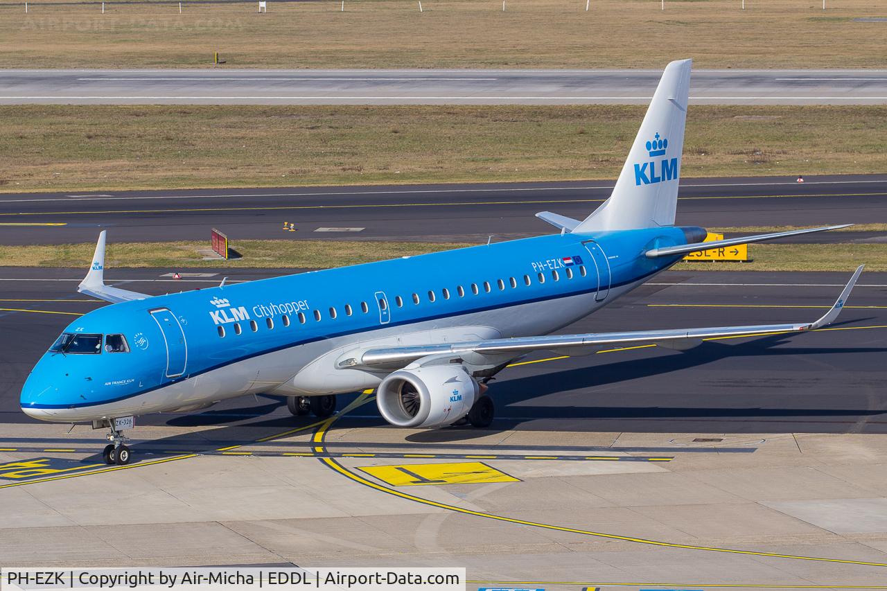 PH-EZK, 2009 Embraer 190LR (ERJ-190-100LR) C/N 19000326, KLM Cityhopper
